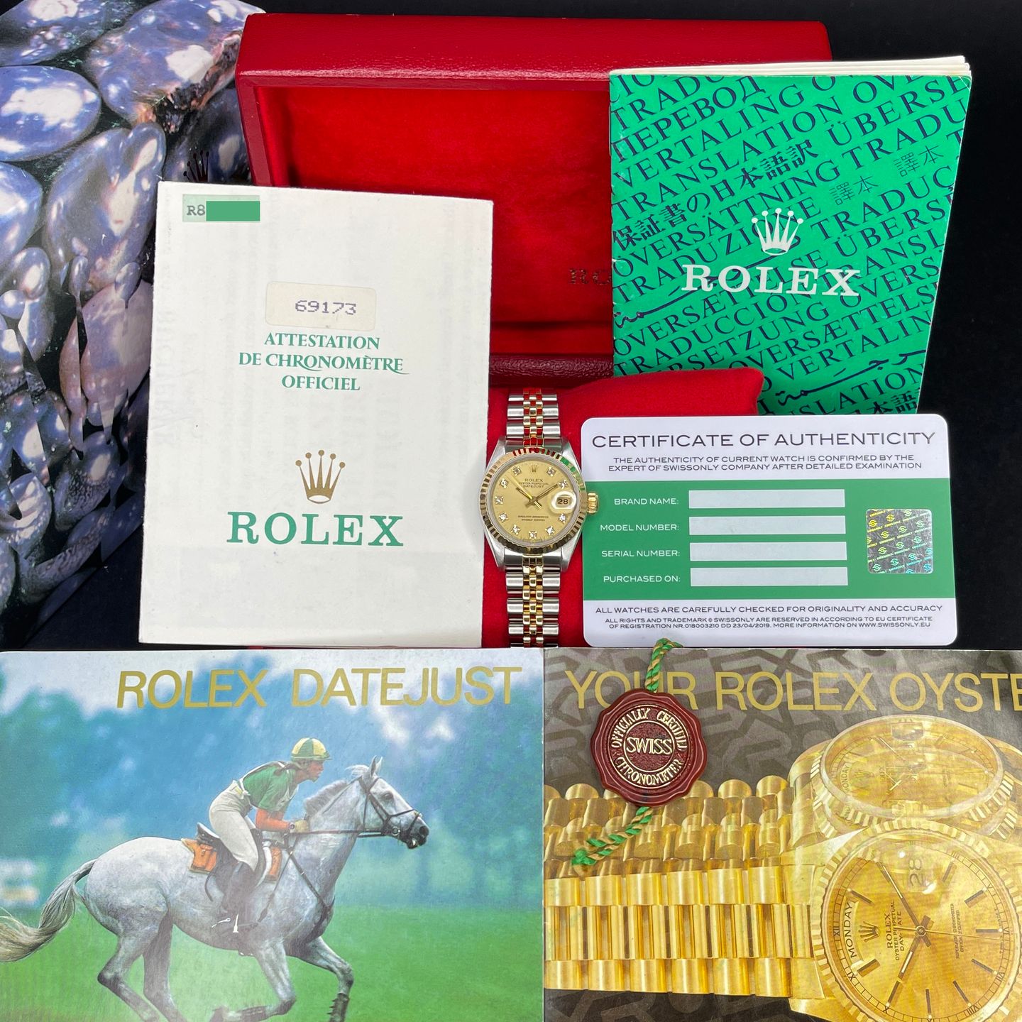 Rolex Lady-Datejust 69173 (1988) - 26mm Goud/Staal (2/8)