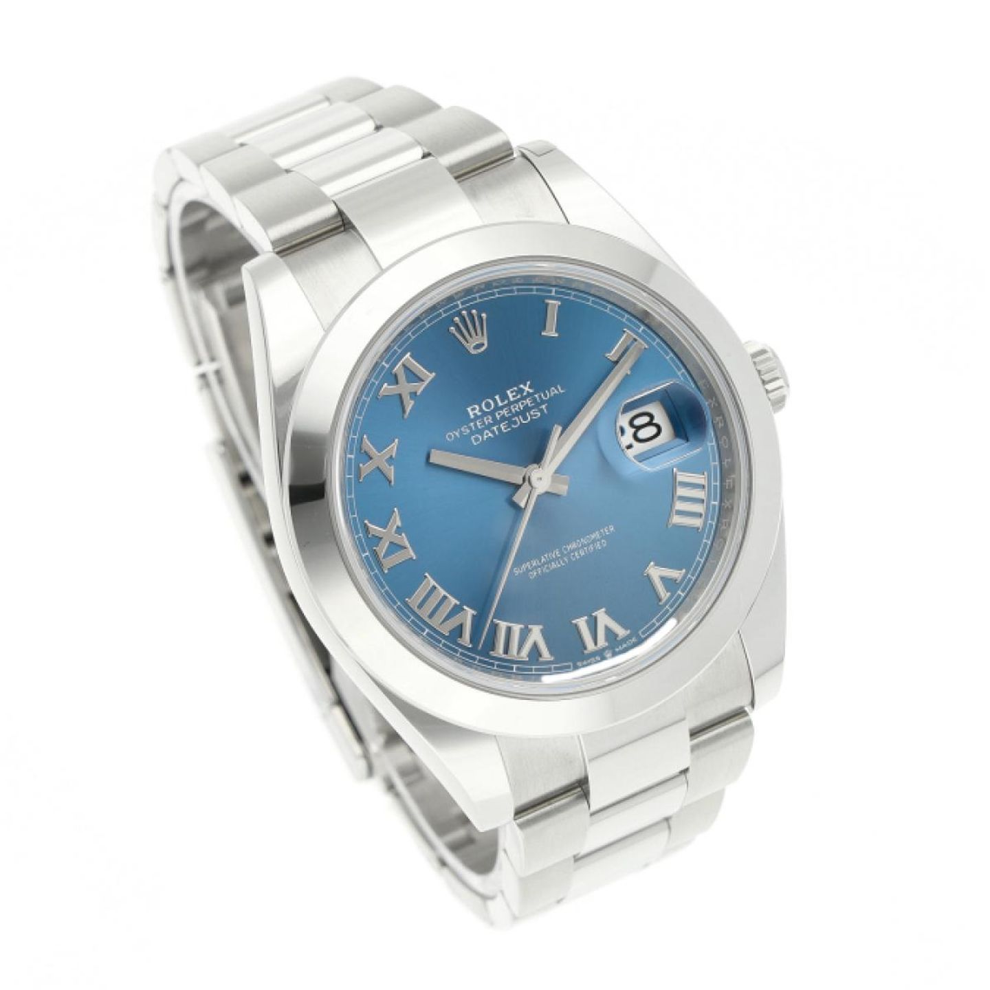 Rolex Datejust 41 126300 (2025) - Blue dial 41 mm Steel case (3/8)