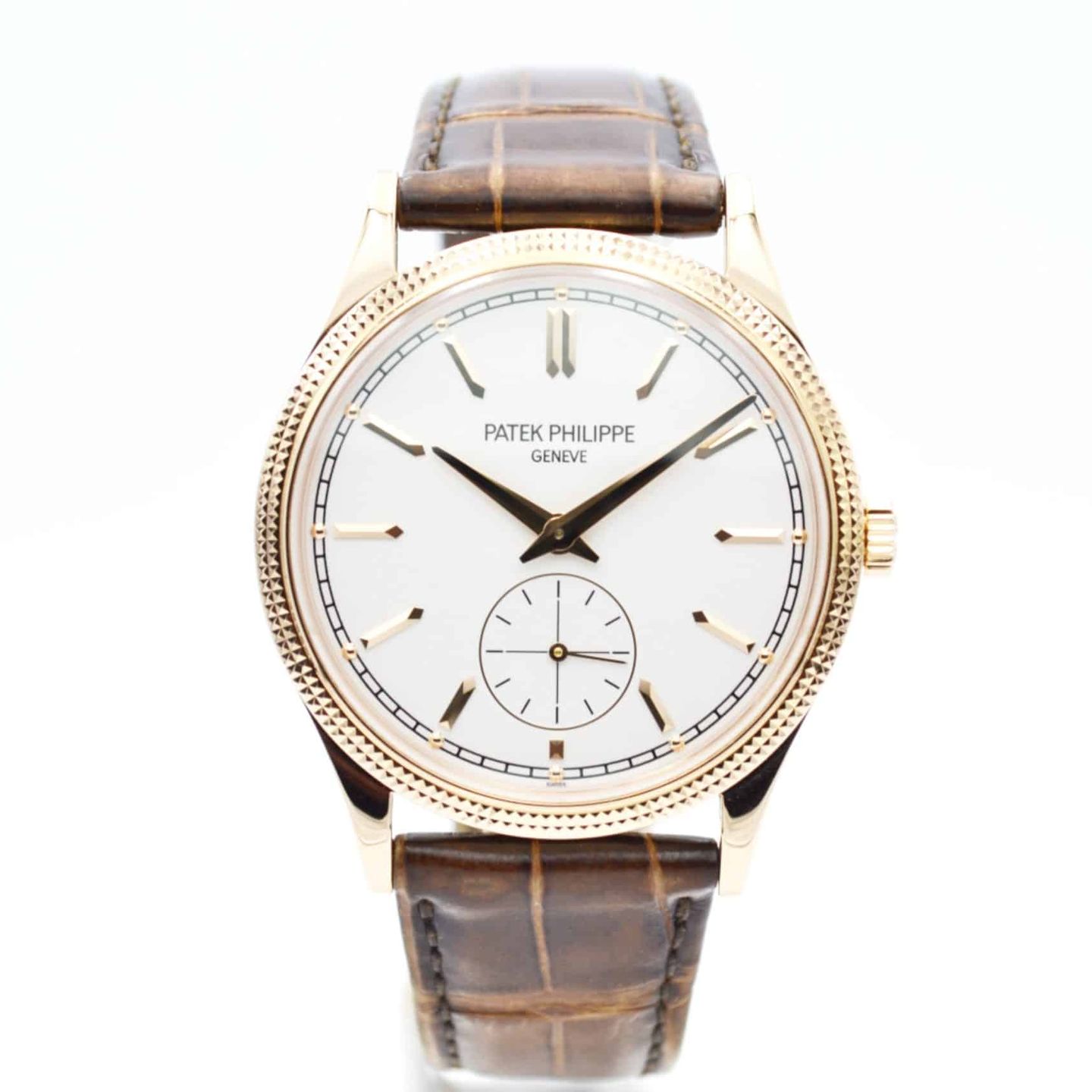 Patek Philippe Calatrava 6119R-001 (2021) - Zilver wijzerplaat 39mm Roségoud (1/7)