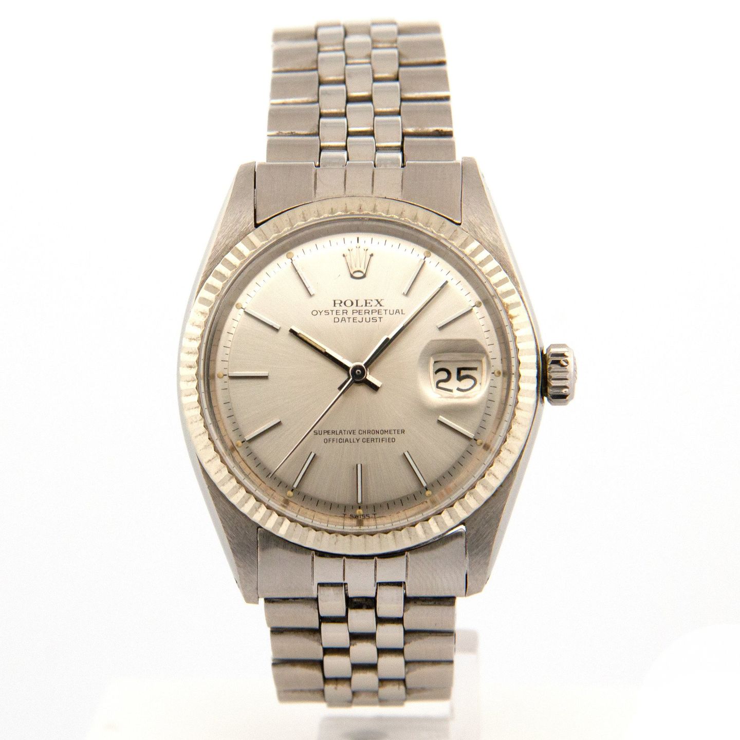 Rolex Datejust 1601 (Onbekend (willekeurig serienummer)) - Zilver wijzerplaat 36mm Staal (1/4)