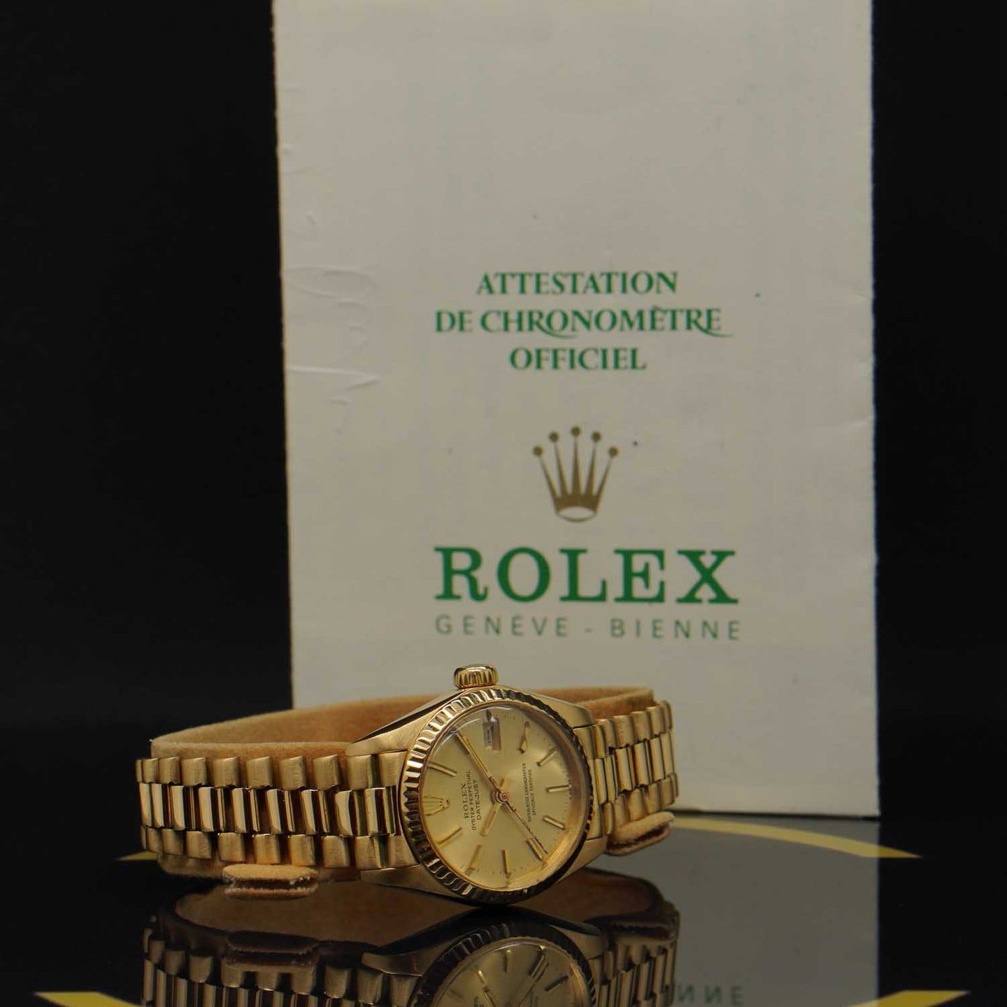 Rolex Lady-Datejust 6917 (1973) - Goud wijzerplaat 26mm Geelgoud (5/7)
