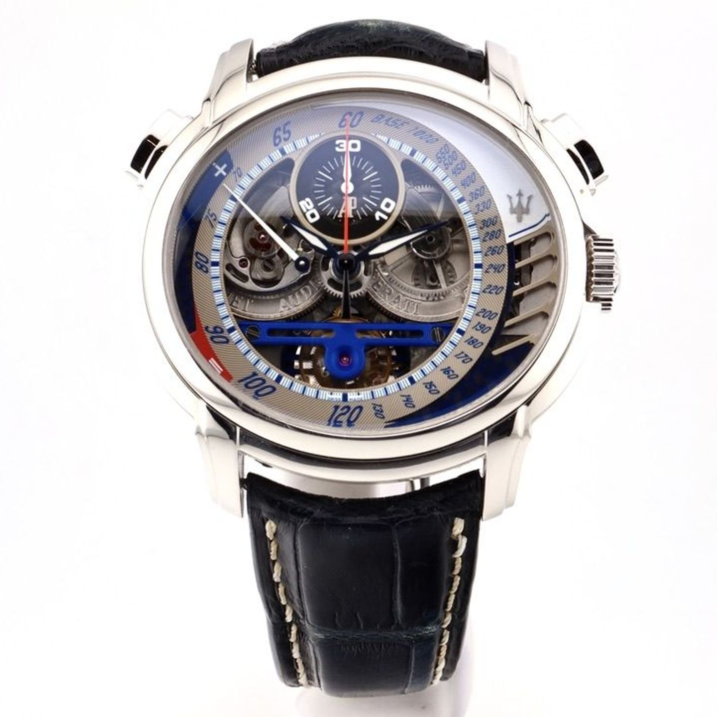 Audemars Piguet Millenary Chronograph 26069PT.OO.D028CR.01 (2006) - Transparent dial 47 mm Platinum case (2/20)