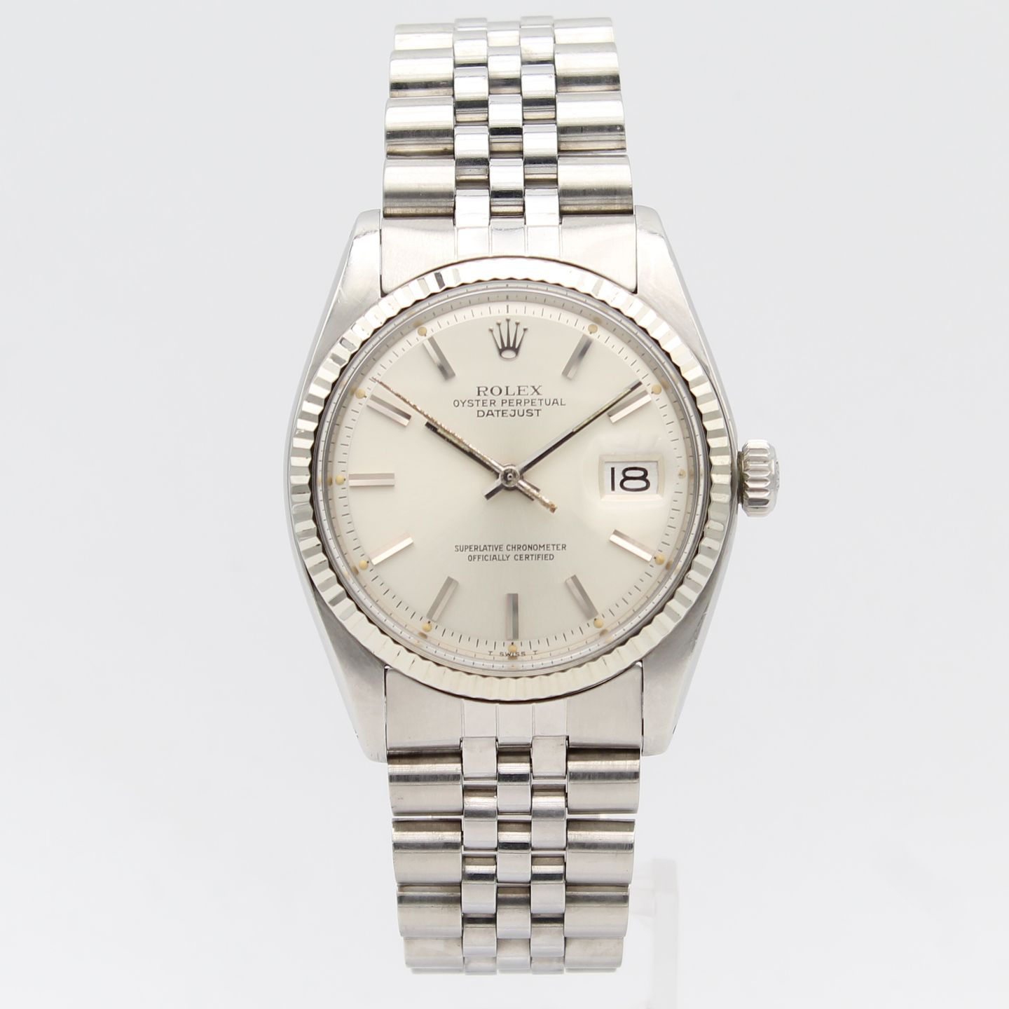 Rolex Datejust 1601 (1977) - Silver dial 36 mm Steel case (1/8)