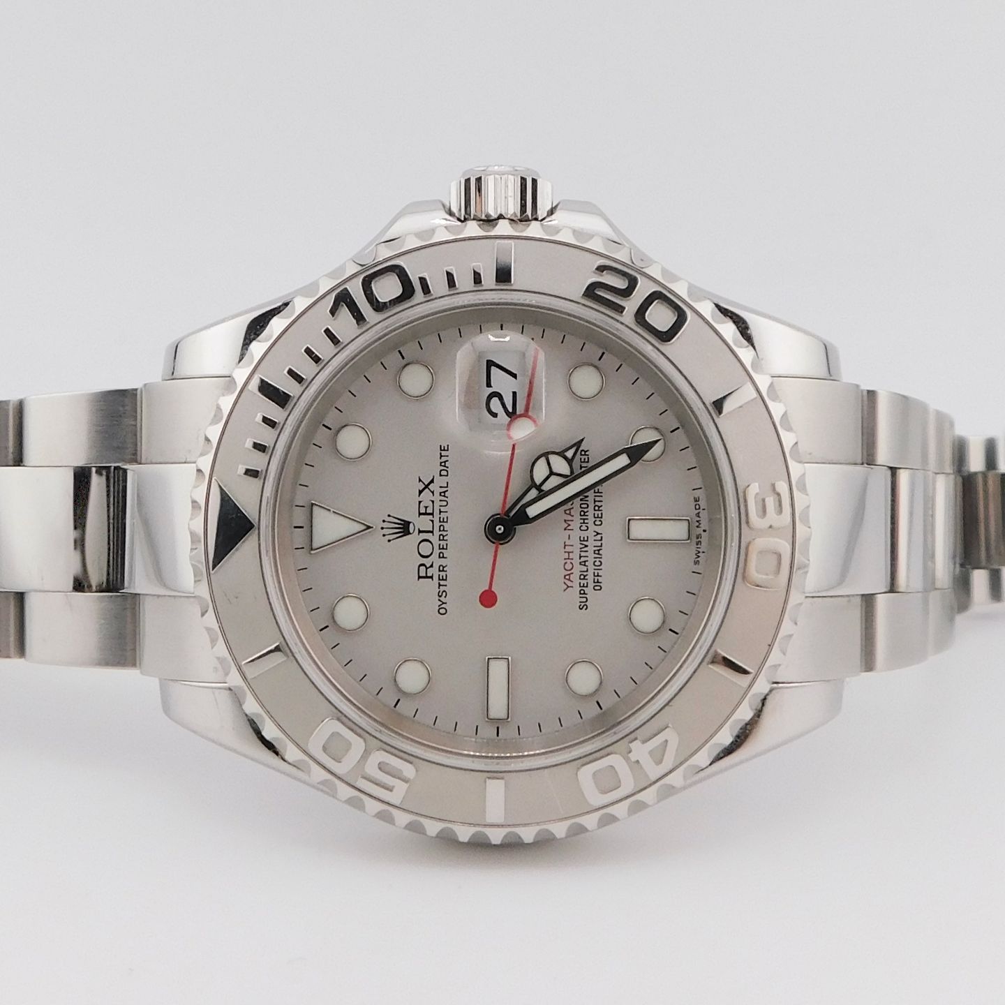 Rolex Yacht-Master 40 16622 (2007) - Grey dial 40 mm Steel case (3/4)