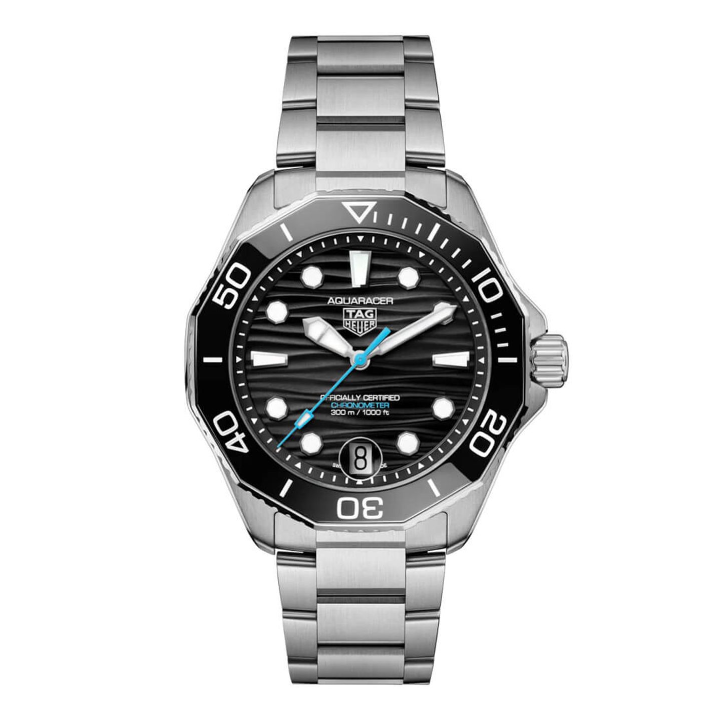 TAG Heuer Aquaracer WBP5110.BA0013 (2024) - Zwart wijzerplaat 42mm Staal (3/3)