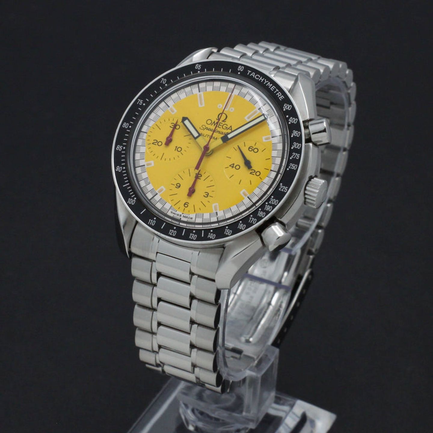 Omega Speedmaster Reduced 3510.12.00 (1996) - Yellow dial 39 mm Steel case (2/7)