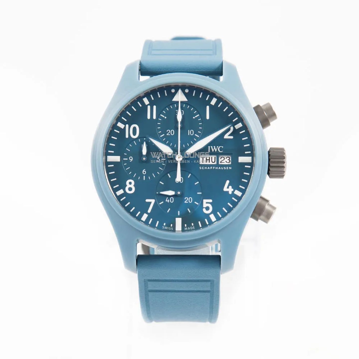 IWC Pilot Chronograph Top Gun Miramar IW389409 (2025) - Blauw wijzerplaat 42mm Keramiek (3/8)
