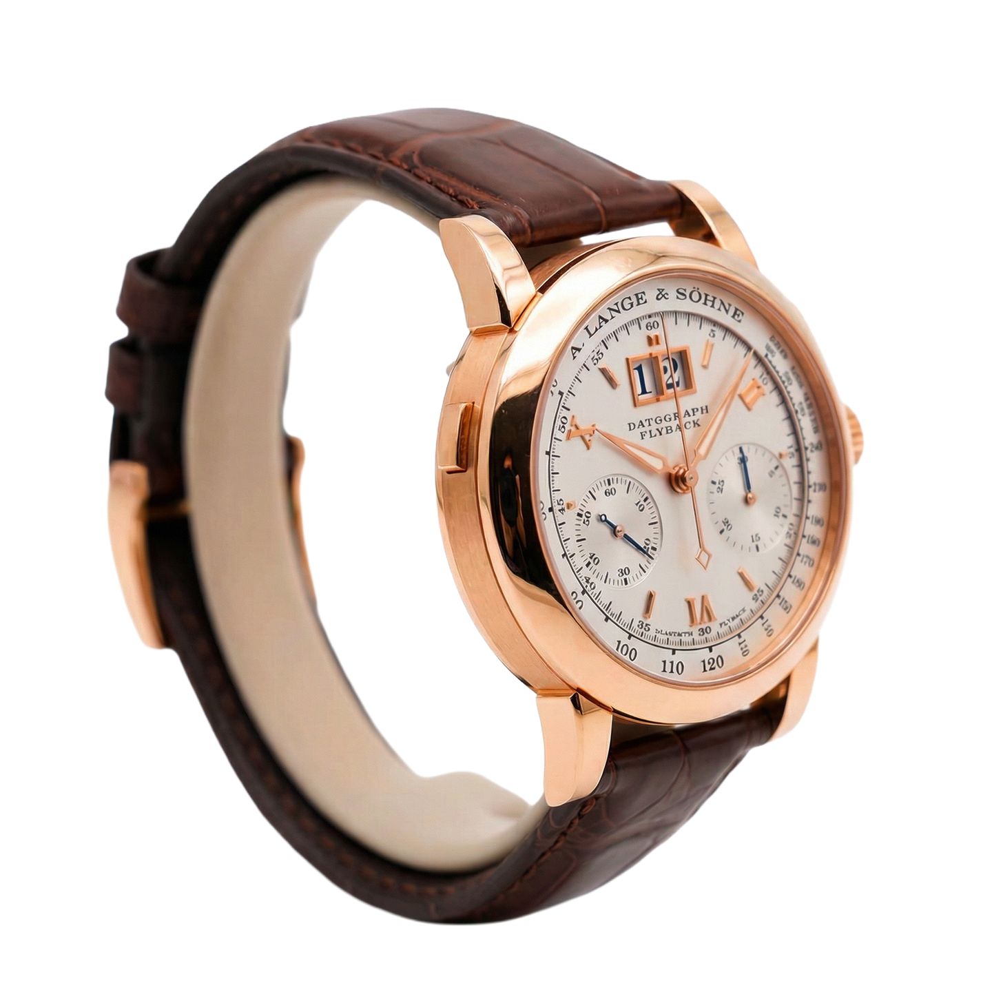 A. Lange & Söhne Datograph 403.032 (Unknown (random serial)) - Silver dial 39 mm Rose Gold case (3/3)