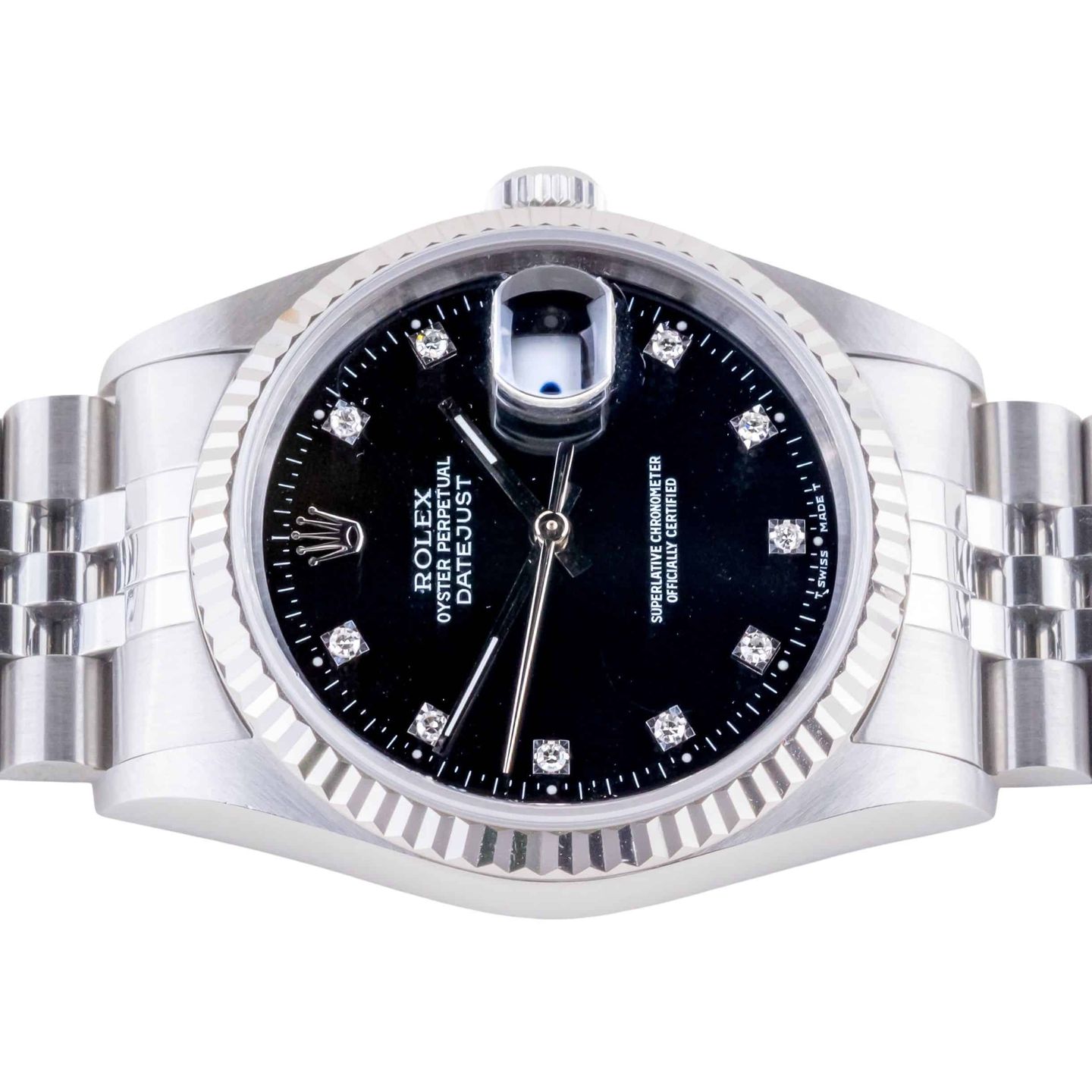 Rolex Datejust 36 16234 (1996) - Black dial 36 mm Steel case (5/8)