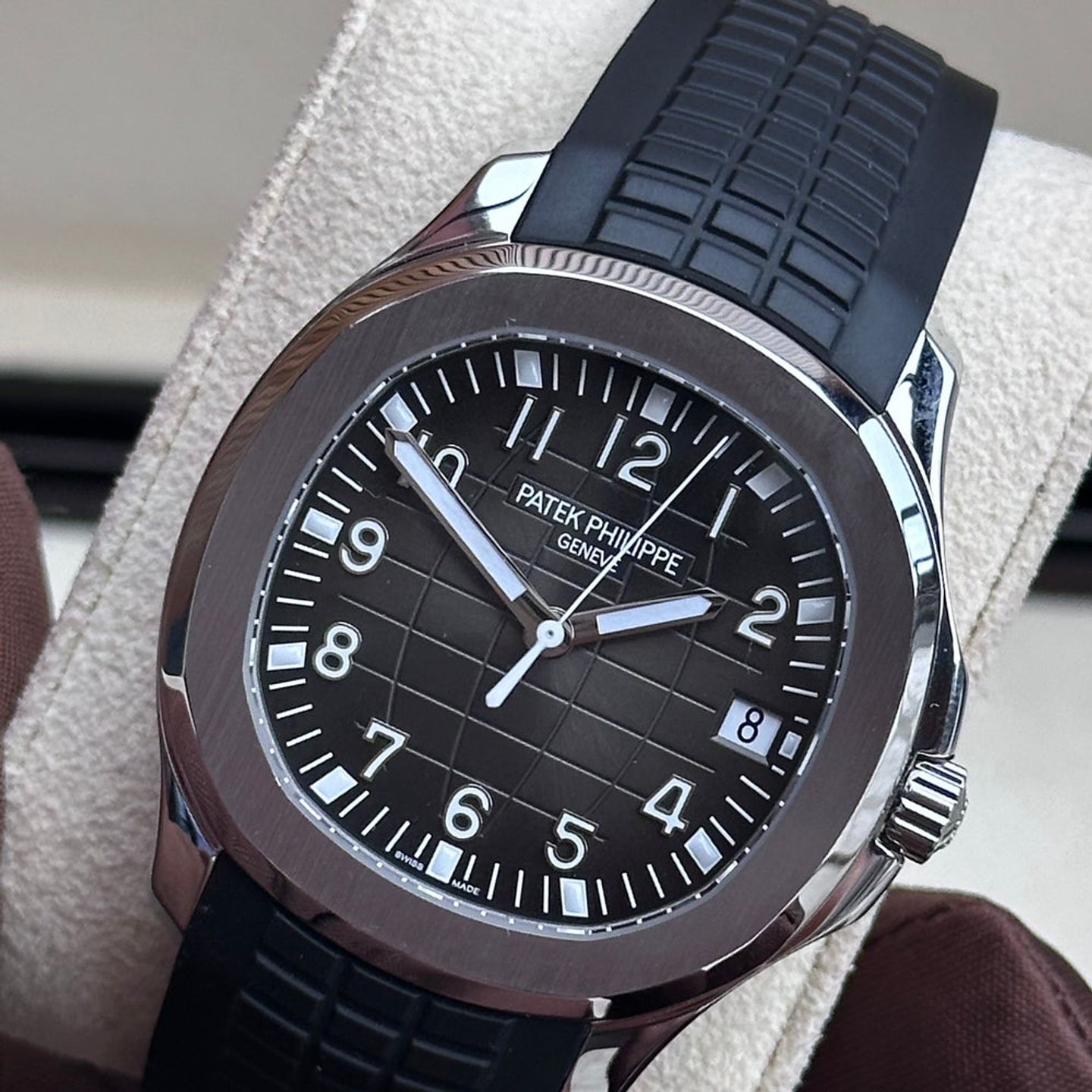 Patek Philippe Aquanaut 5167A-001 (2023) - Zwart wijzerplaat 40mm Staal (1/5)