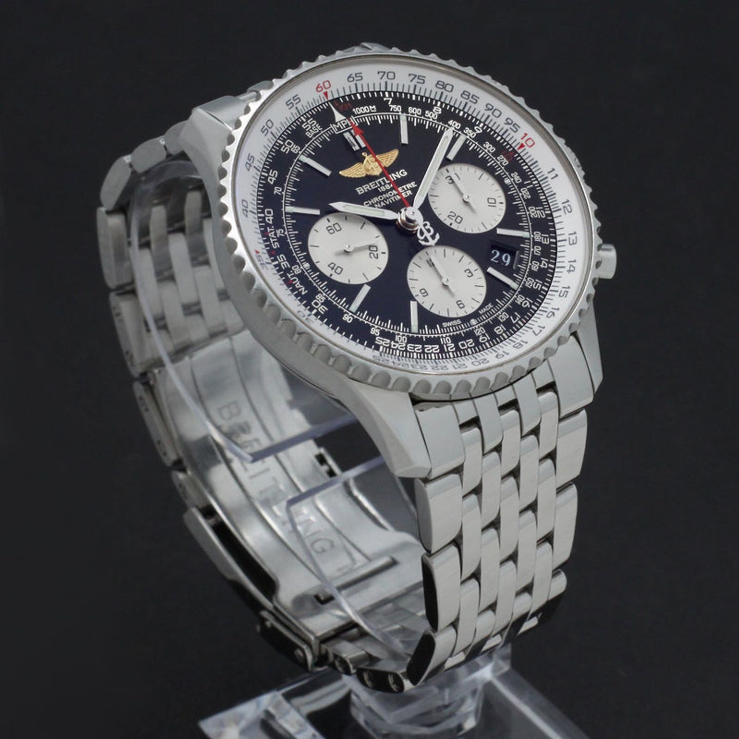 Breitling Navitimer 01 AB0120 (2016) - Zwart wijzerplaat 43mm Staal (6/7)