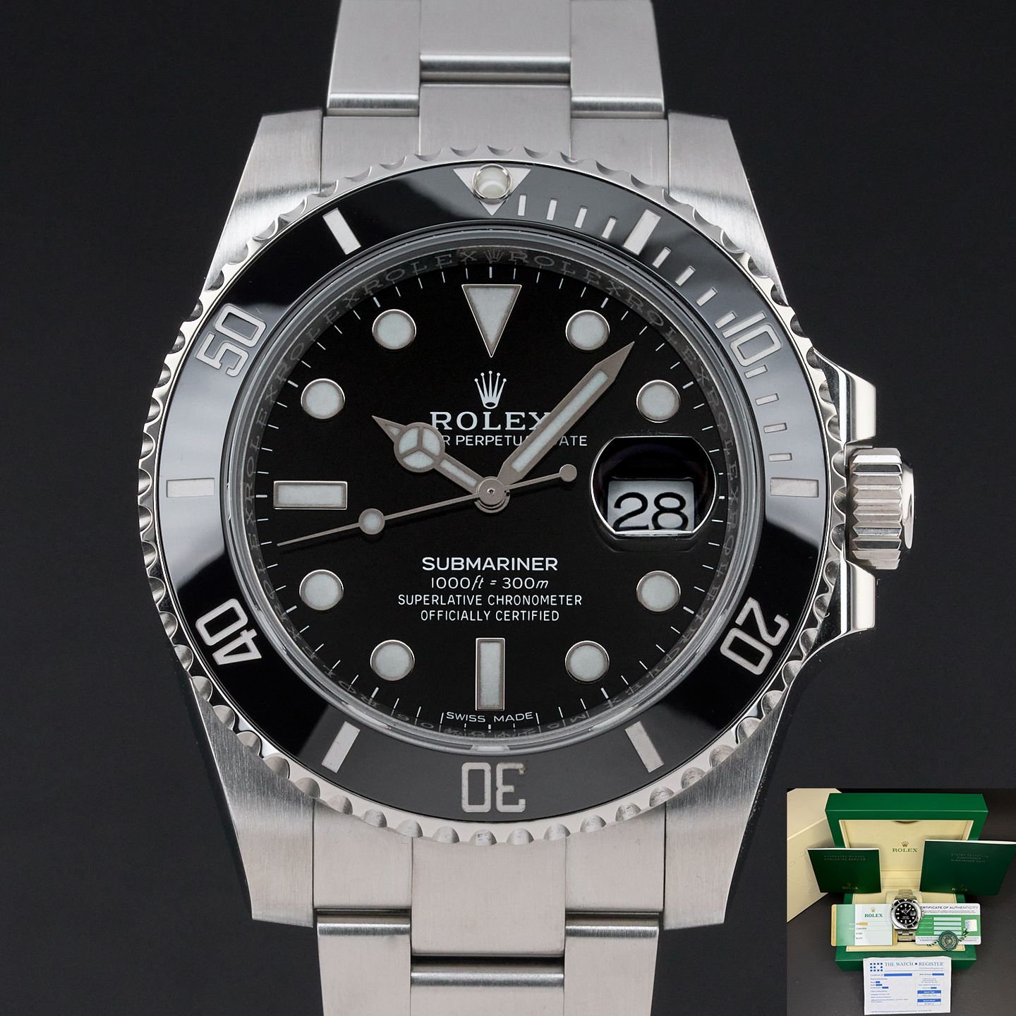 Rolex Submariner Date 116610LN (2019) - Black dial 40 mm Steel case (1/8)