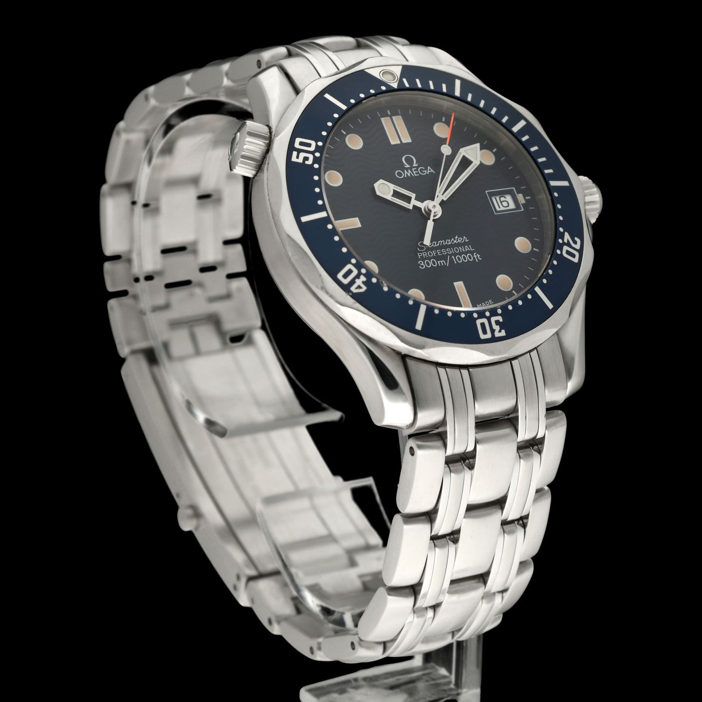 Omega Seamaster Diver 300 M 2561.80.00 (1994) - Blauw wijzerplaat 36mm Staal (6/8)