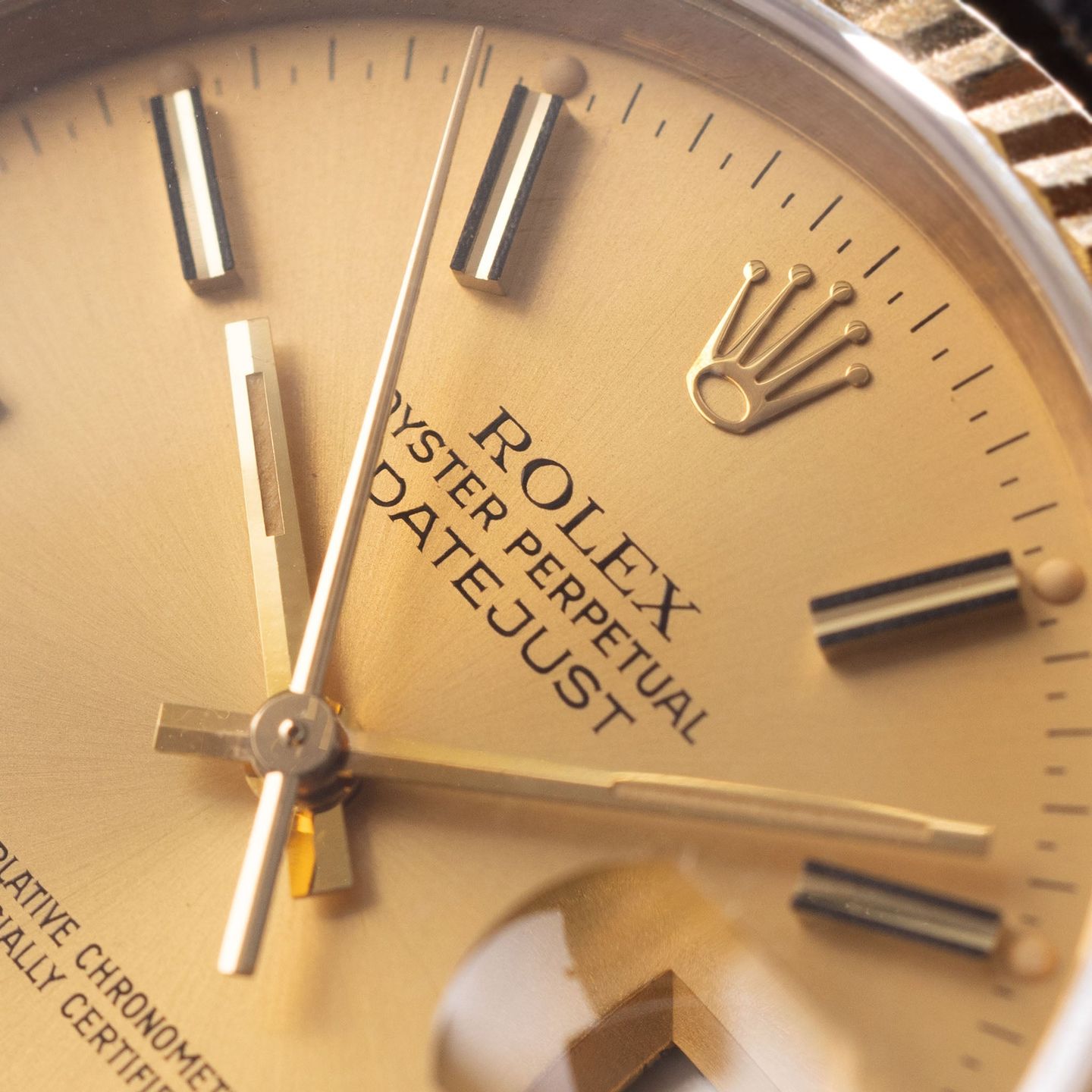 Rolex Datejust 36 16018 (1980) - Champagne dial 36 mm Yellow Gold case (5/8)