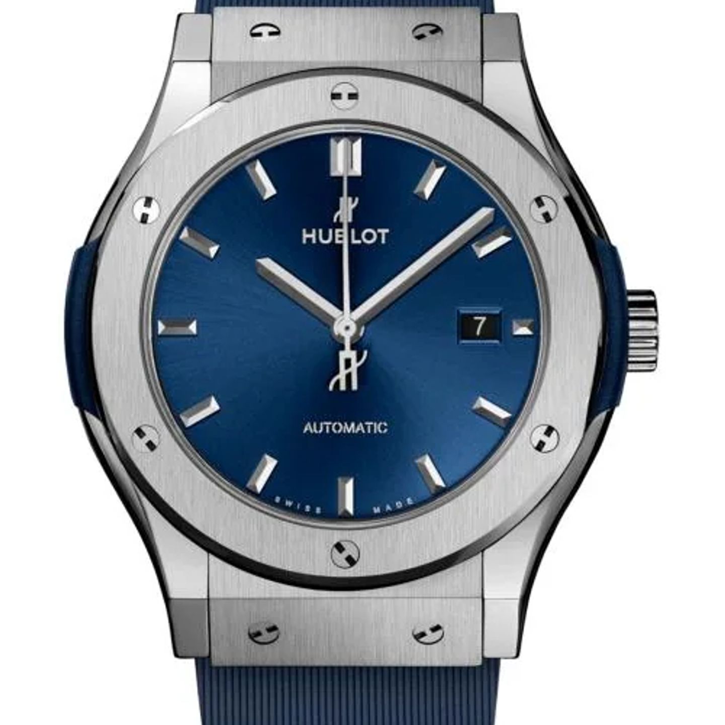 Hublot Classic Fusion Blue 542.NX.7170.RX (2026) - Blauw wijzerplaat 42mm Titanium (1/1)