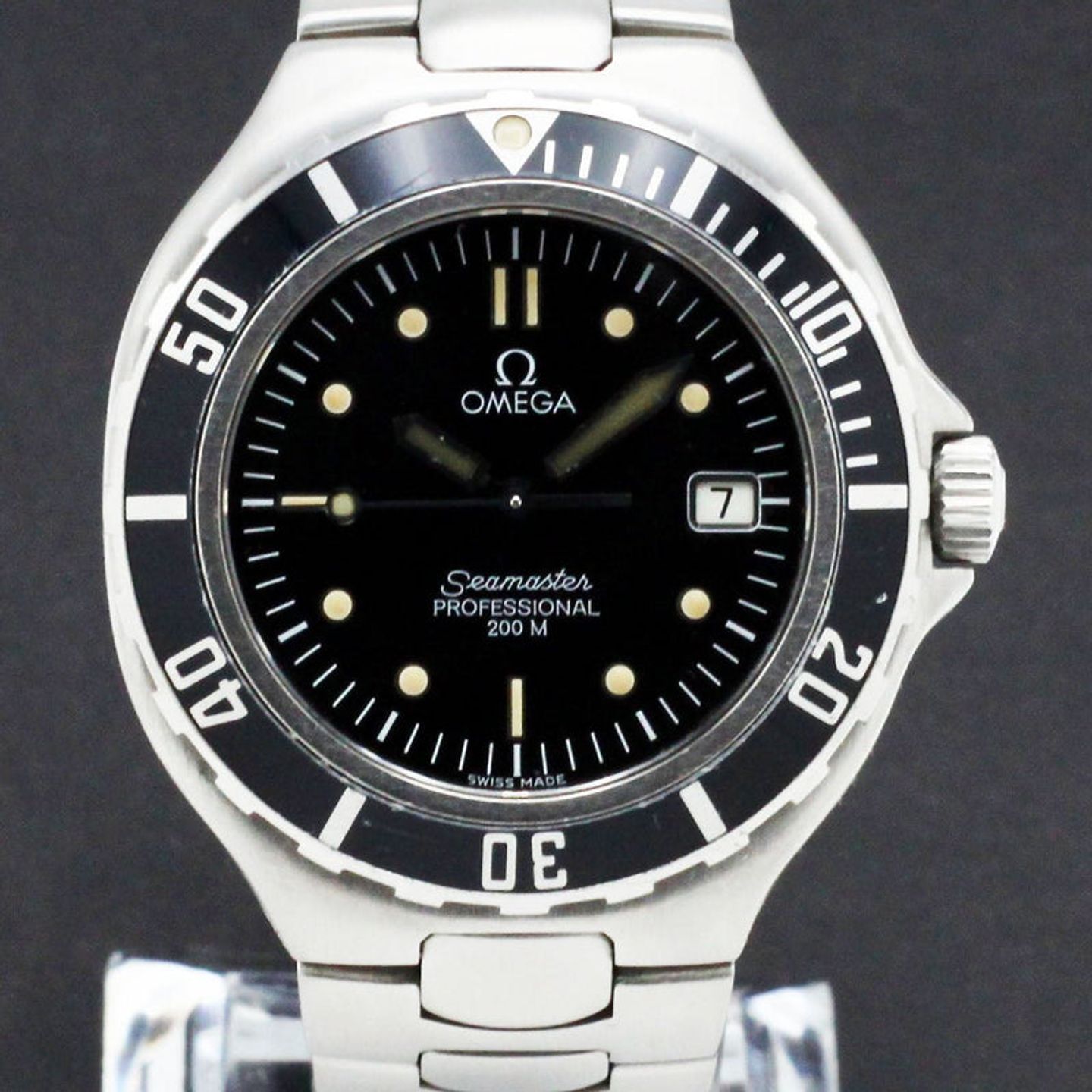 Omega Seamaster 396.1052 (1991) - Zwart wijzerplaat 36mm Staal (1/7)