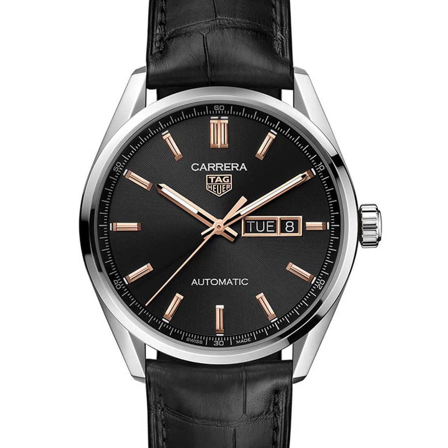 TAG Heuer Carrera Calibre 5 WBN2013.FC6503 (2024) - Black dial 41 mm Steel case (2/3)