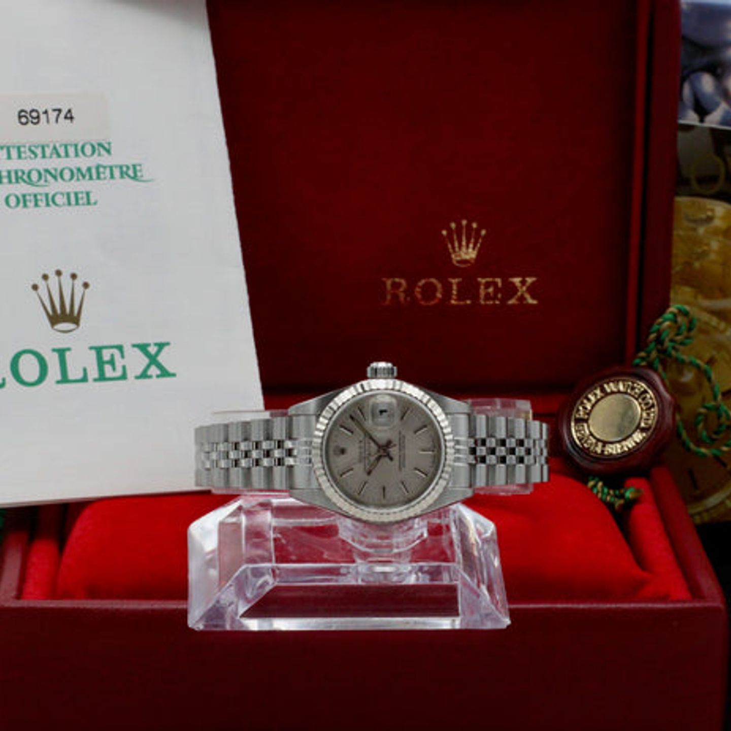 Rolex Lady-Datejust 69174 (1999) - Silver dial 26 mm Steel case (3/7)