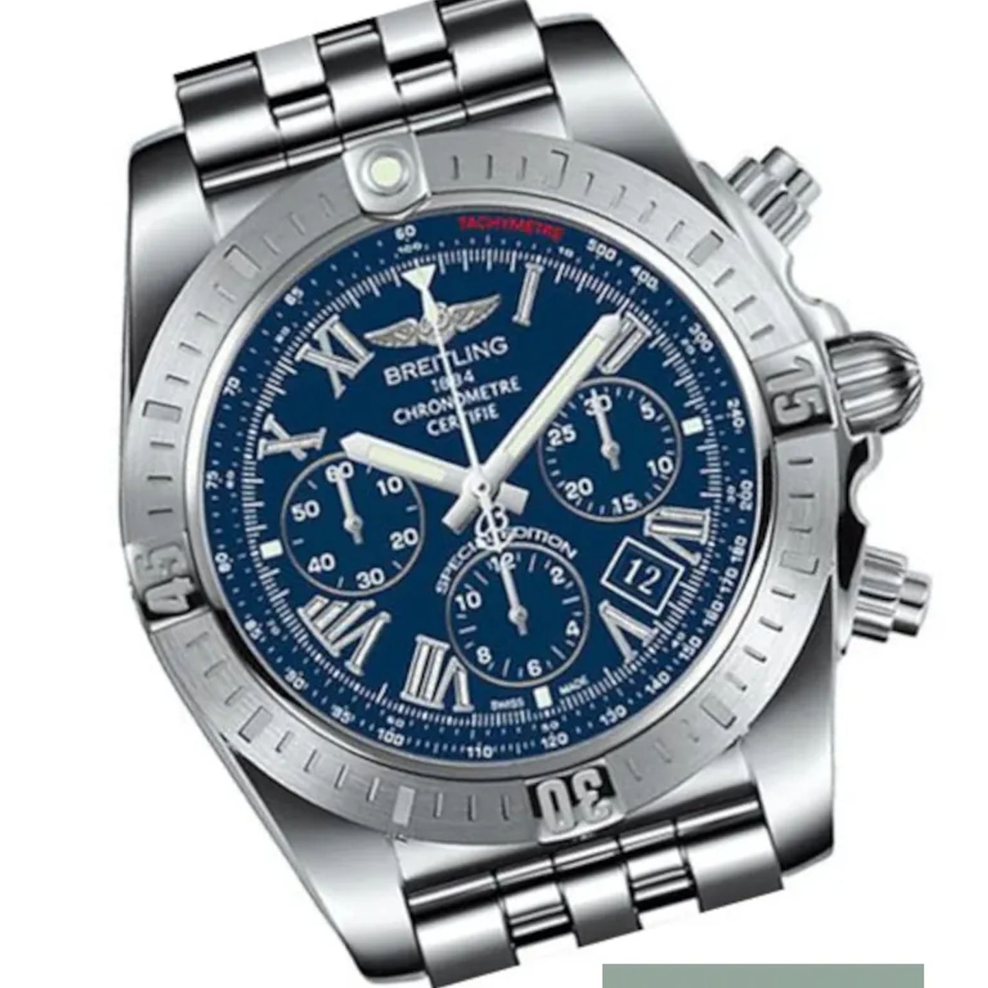 Breitling Chronomat 44 AB0115 (2022) - Blue dial 44 mm Steel case (1/1)