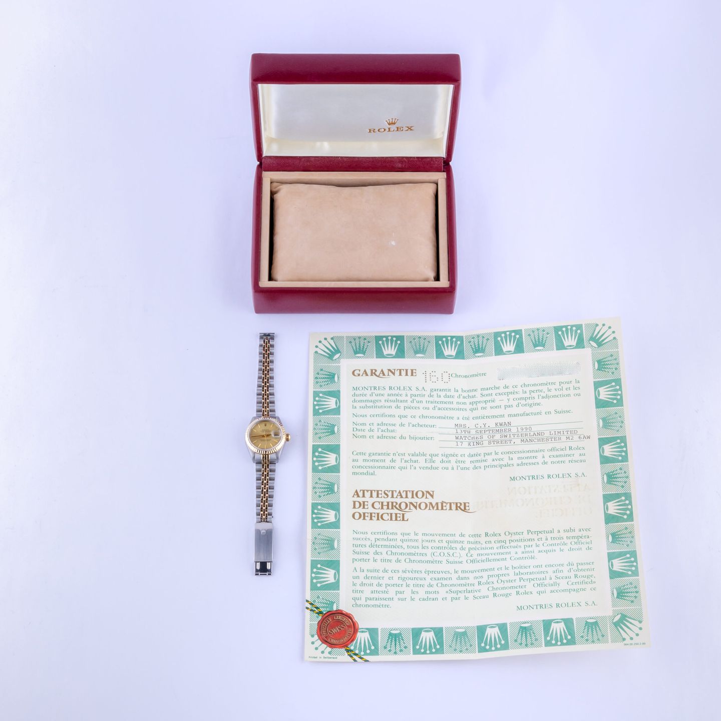 Rolex Lady-Datejust 69173 (1989) - 26 mm Gold/Steel case (8/8)