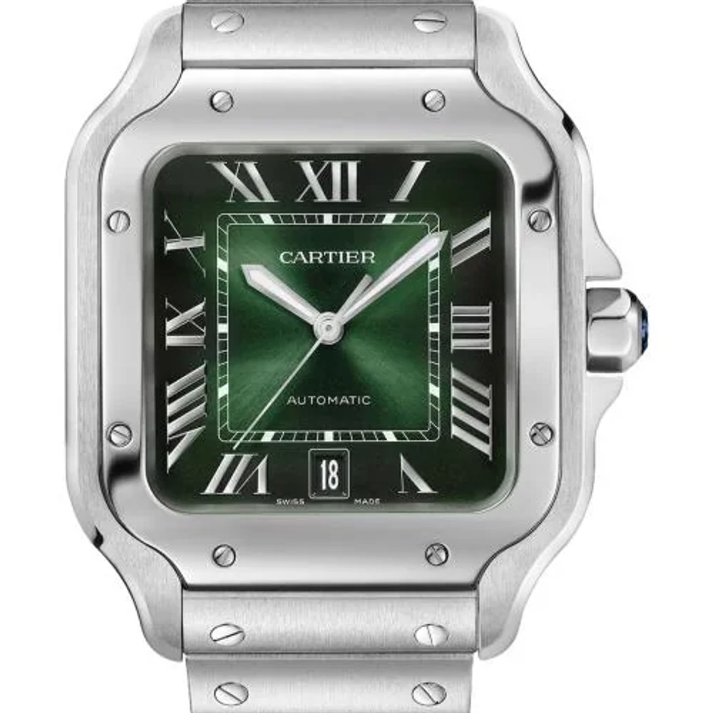 Cartier Santos WSSA0062 (2026) - Green dial 40 mm Steel case (1/1)