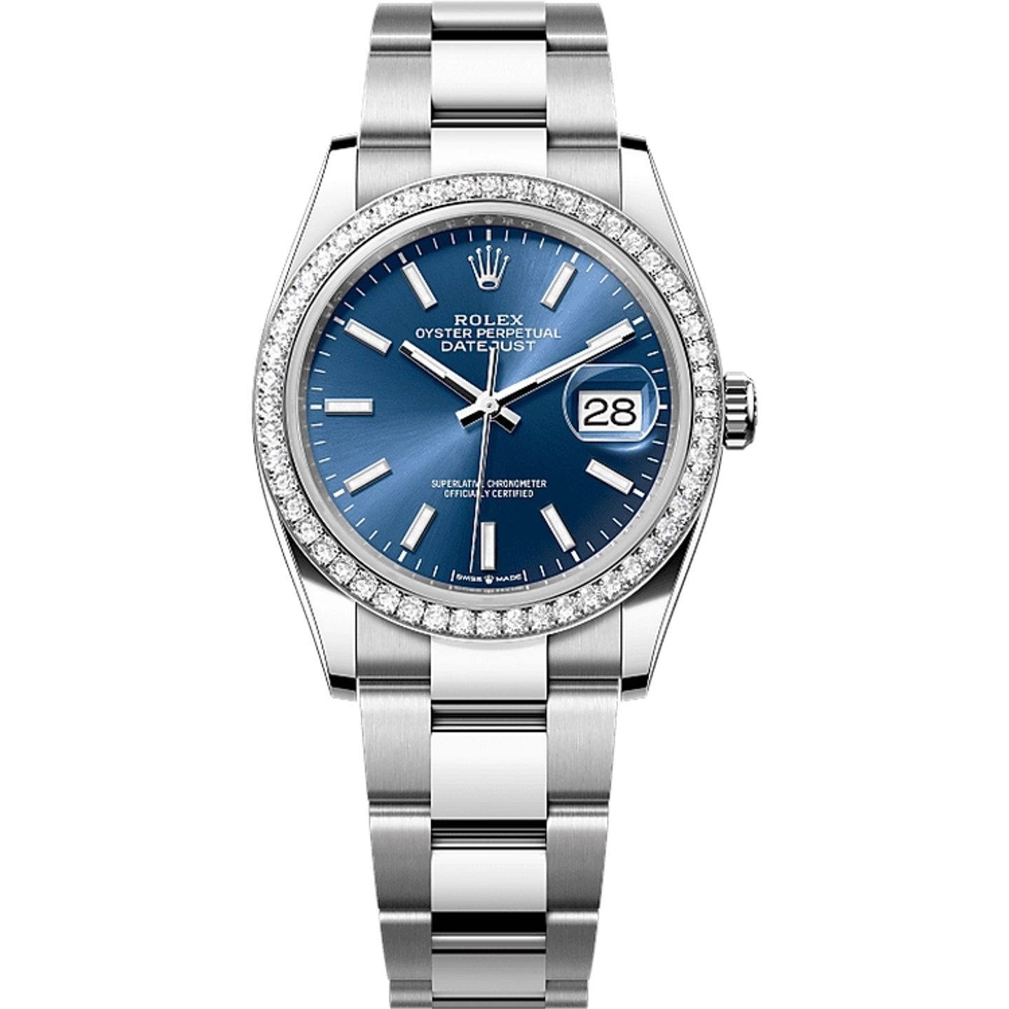 Rolex Datejust 36 126284RBR (2025) - Blauw wijzerplaat 36mm Staal (1/1)