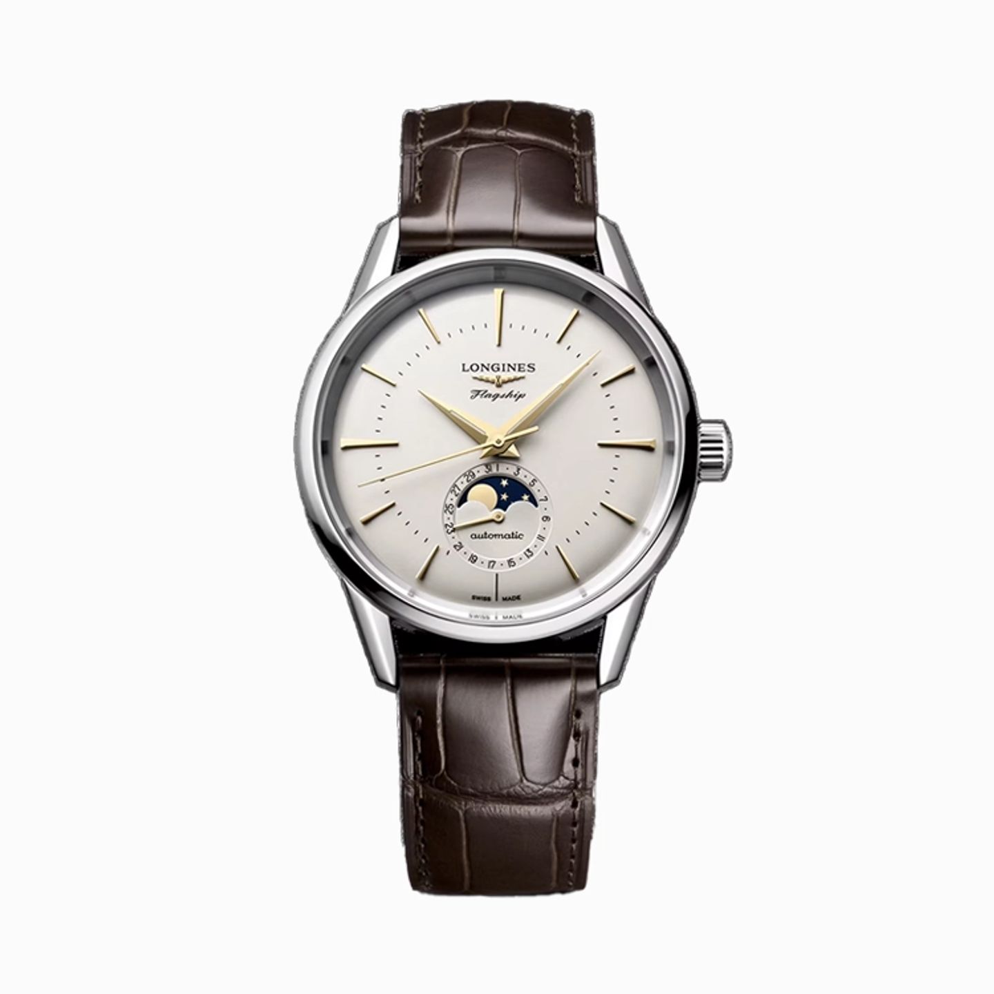 Longines Flagship Heritage L4.815.4.78.2 (2026) - 39mm Staal (1/1)
