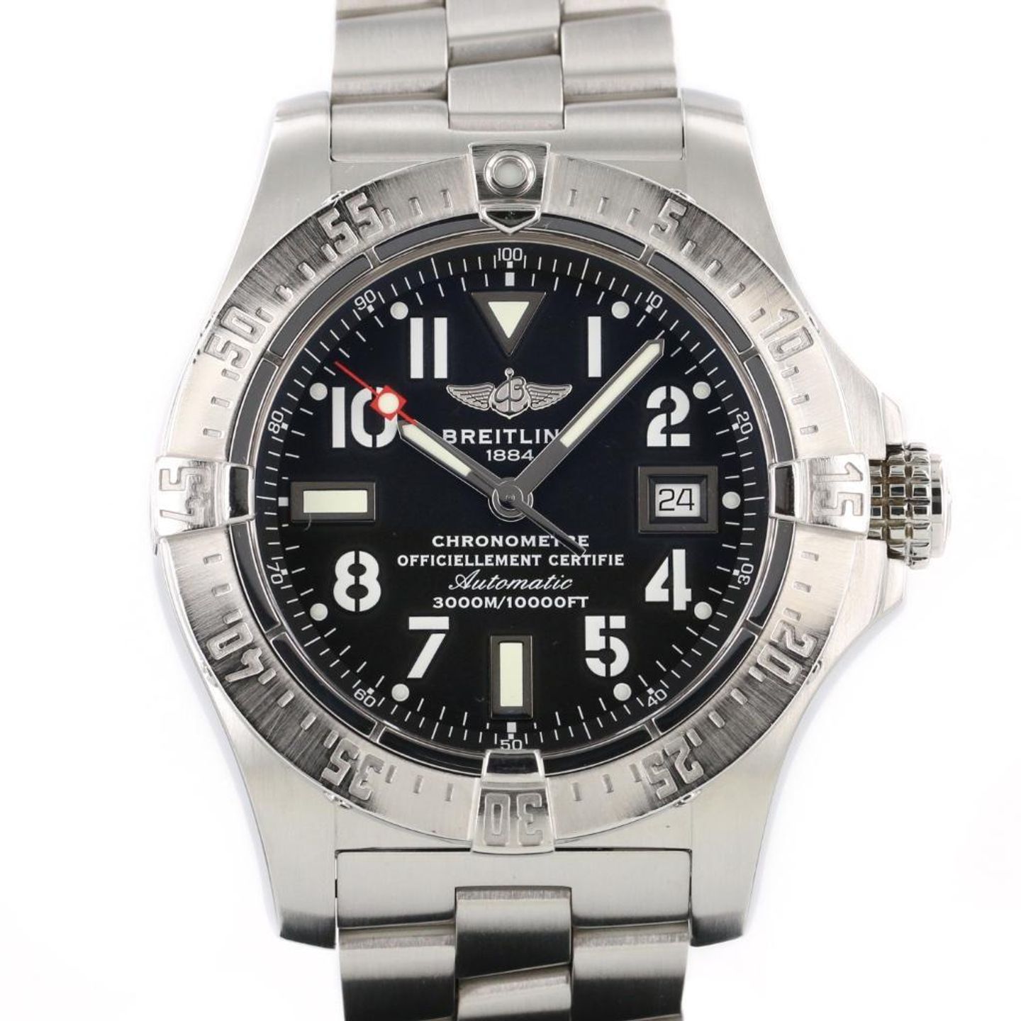Breitling Avenger Seawolf A1733010.B906 (2013) - Black dial 45 mm Steel case (1/8)
