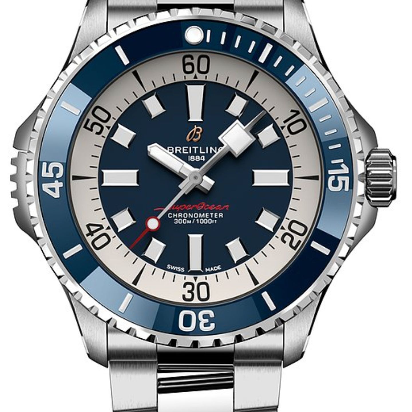 Breitling Superocean 46 A17378E71C1A1 (2024) - Blauw wijzerplaat 46mm Staal (1/1)