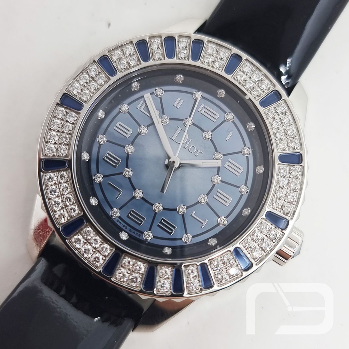 Dior Christal CD113510A002 (2024) - Blue dial 33 mm Steel case (1/8)