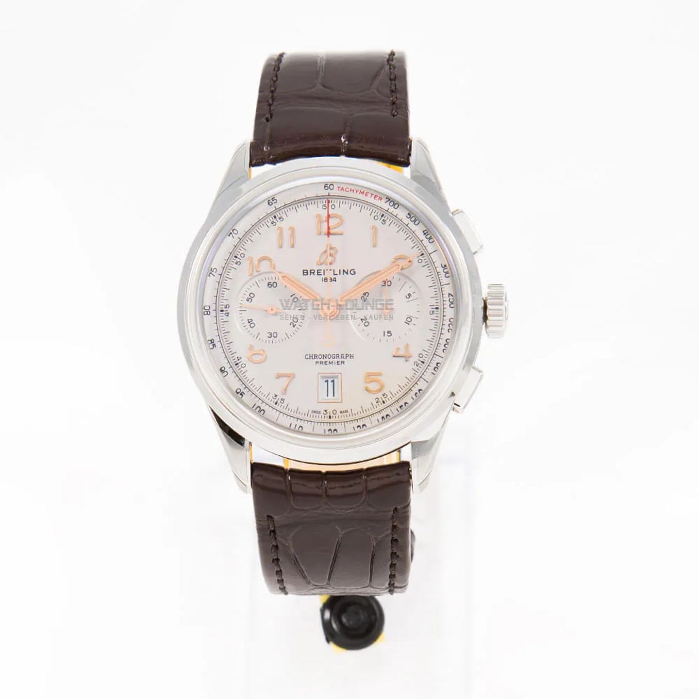 Breitling Premier AB0145211G1P1 (2025) - Yellow dial 42 mm Steel case (3/8)