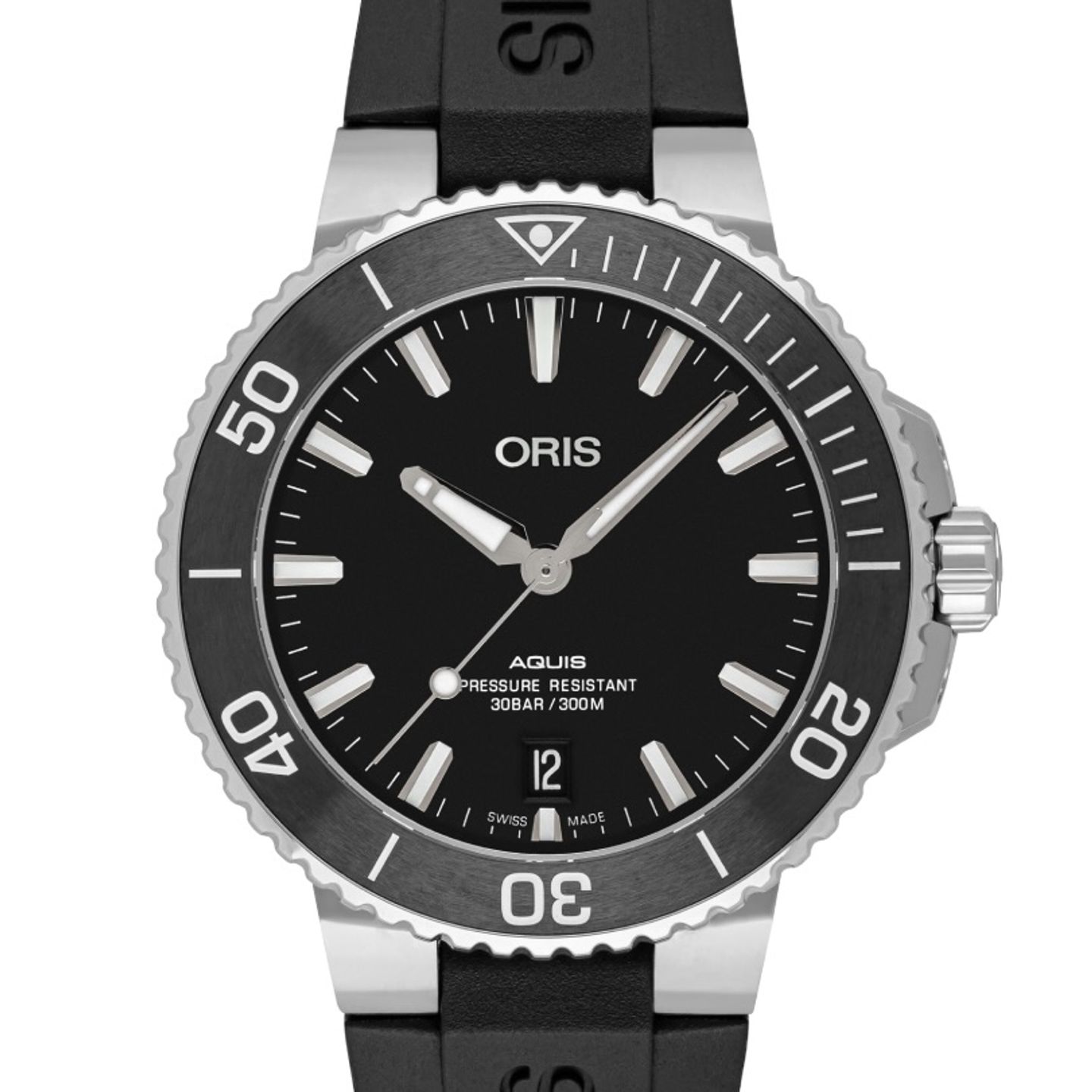 Oris Aquis Date 01 733 7732 4134-07 4 21 64FC (2023) - Black dial 40 mm Steel case (2/3)