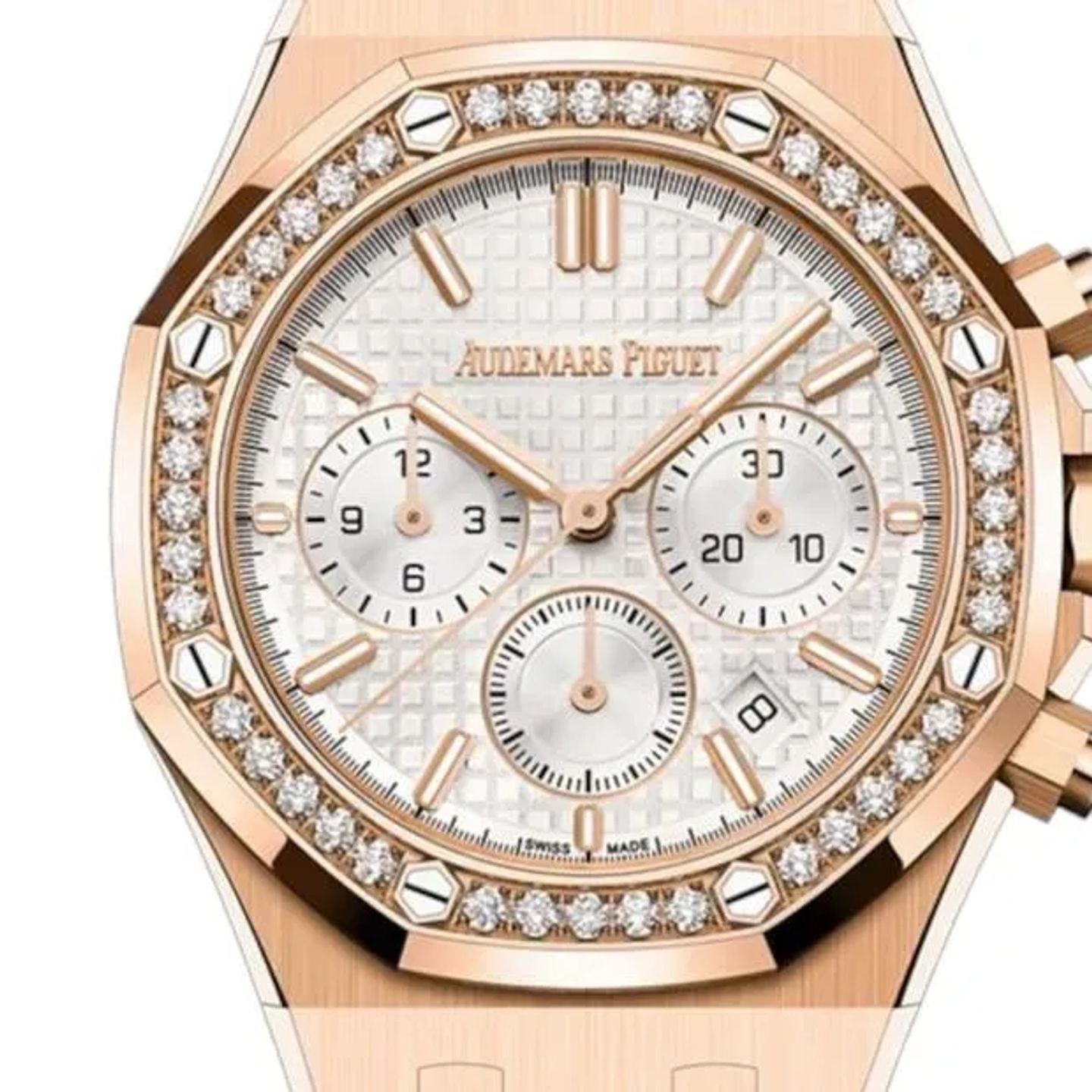 Audemars Piguet Royal Oak Chronograph 26715OR.ZZ.1356OR.01 (2025) - Silver dial 38 mm Rose Gold case (6/6)