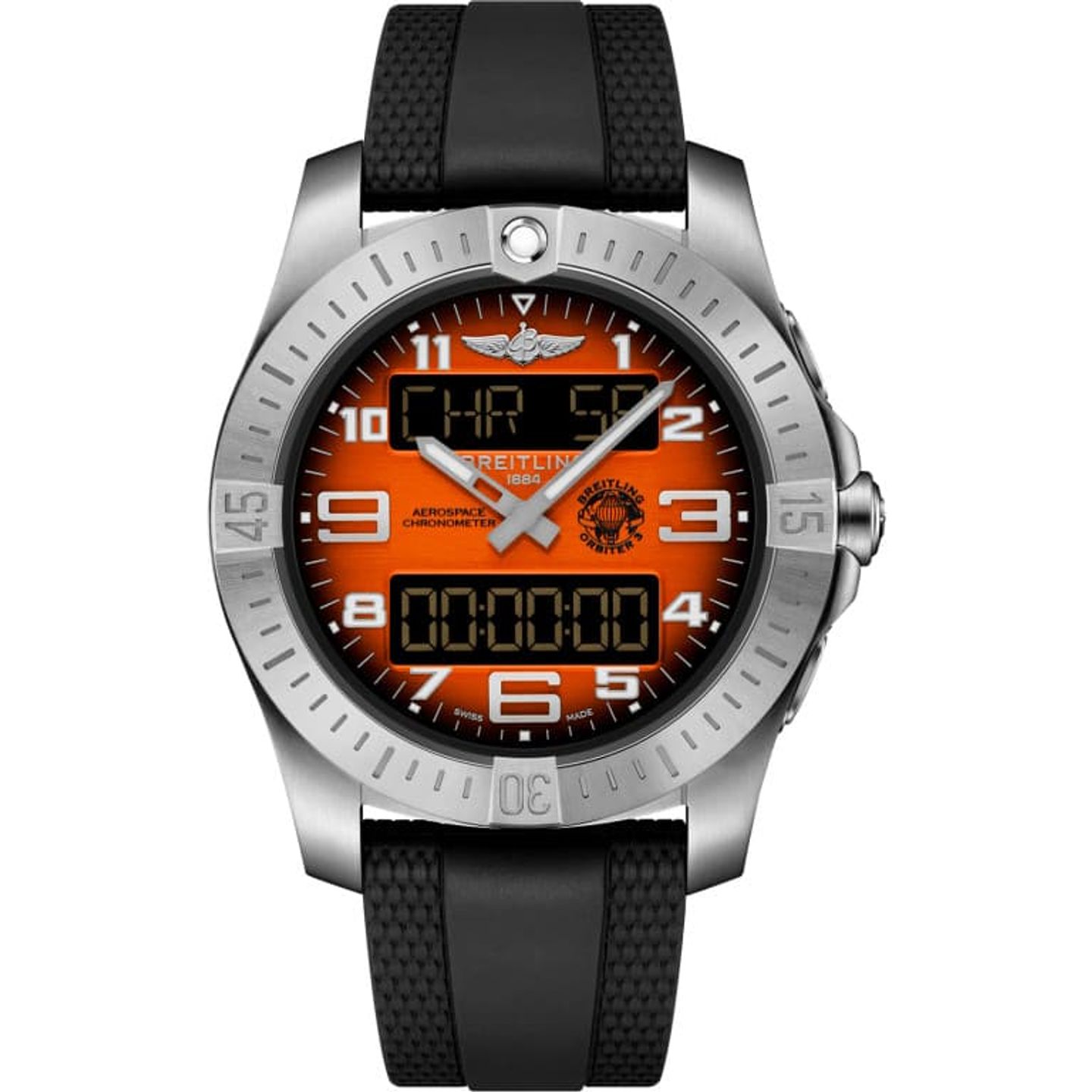 Breitling Aerospace EB70101A1O1S1 (2024) - Oranje wijzerplaat 43mm Staal (1/1)