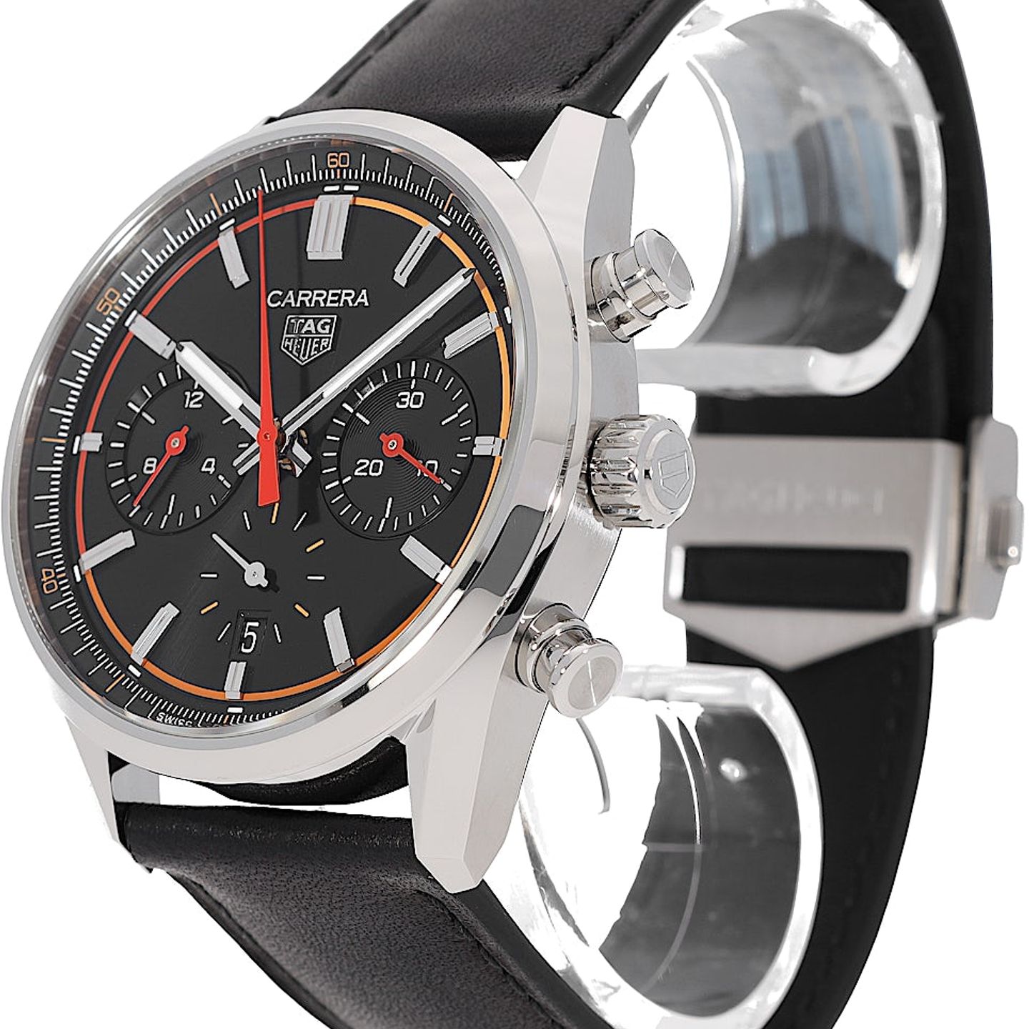 TAG Heuer Carrera CBN201C.FC6542 (2023) - Black dial 42 mm Steel case (3/5)