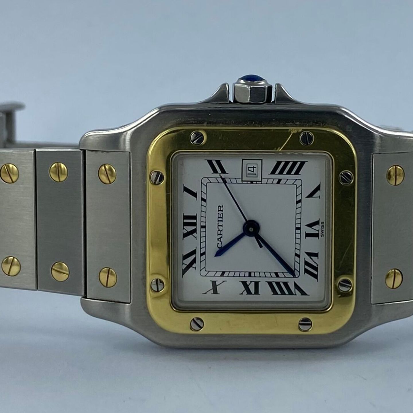 Cartier Santos 2961 (Onbekend (willekeurig serienummer)) - 29mm Goud/Staal (1/7)