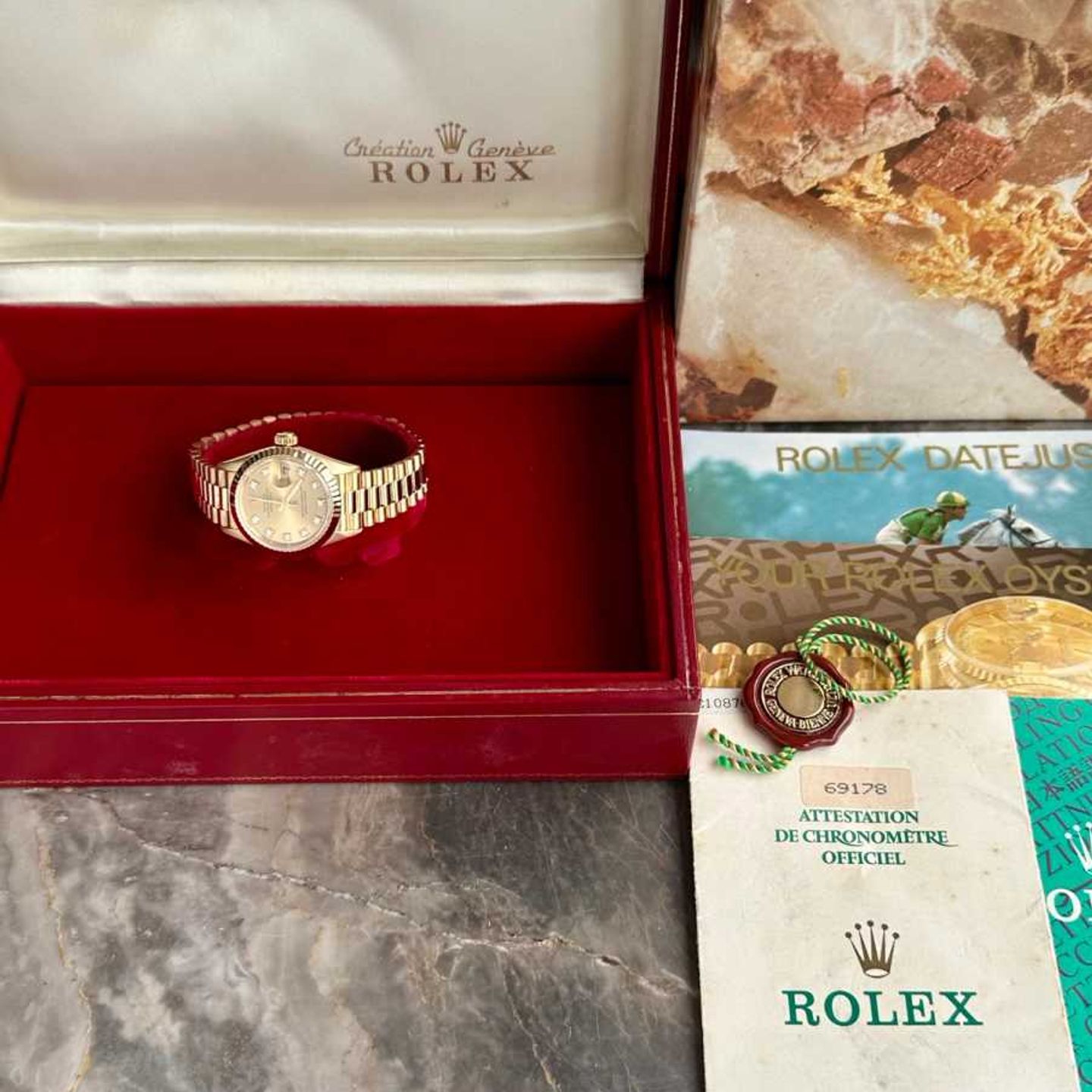 Rolex Lady-Datejust 69178 (1990) - Goud wijzerplaat 26mm Geelgoud (4/8)