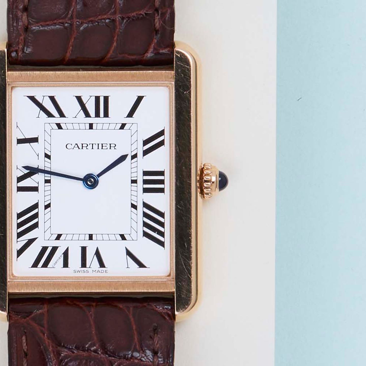 Cartier Tank Solo W5200025 (2019) - Silver dial 35 mm Rose Gold case (5/8)