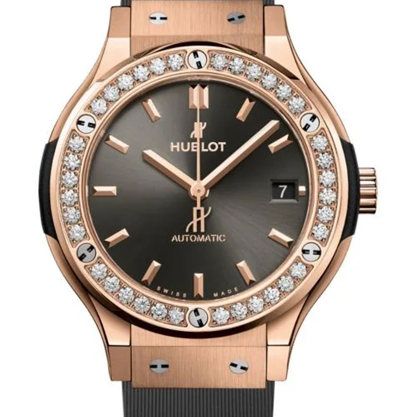 Hublot Classic Fusion 565.OX.7081.RX.1204 (2026) - Grijs wijzerplaat 38mm Roségoud (1/1)