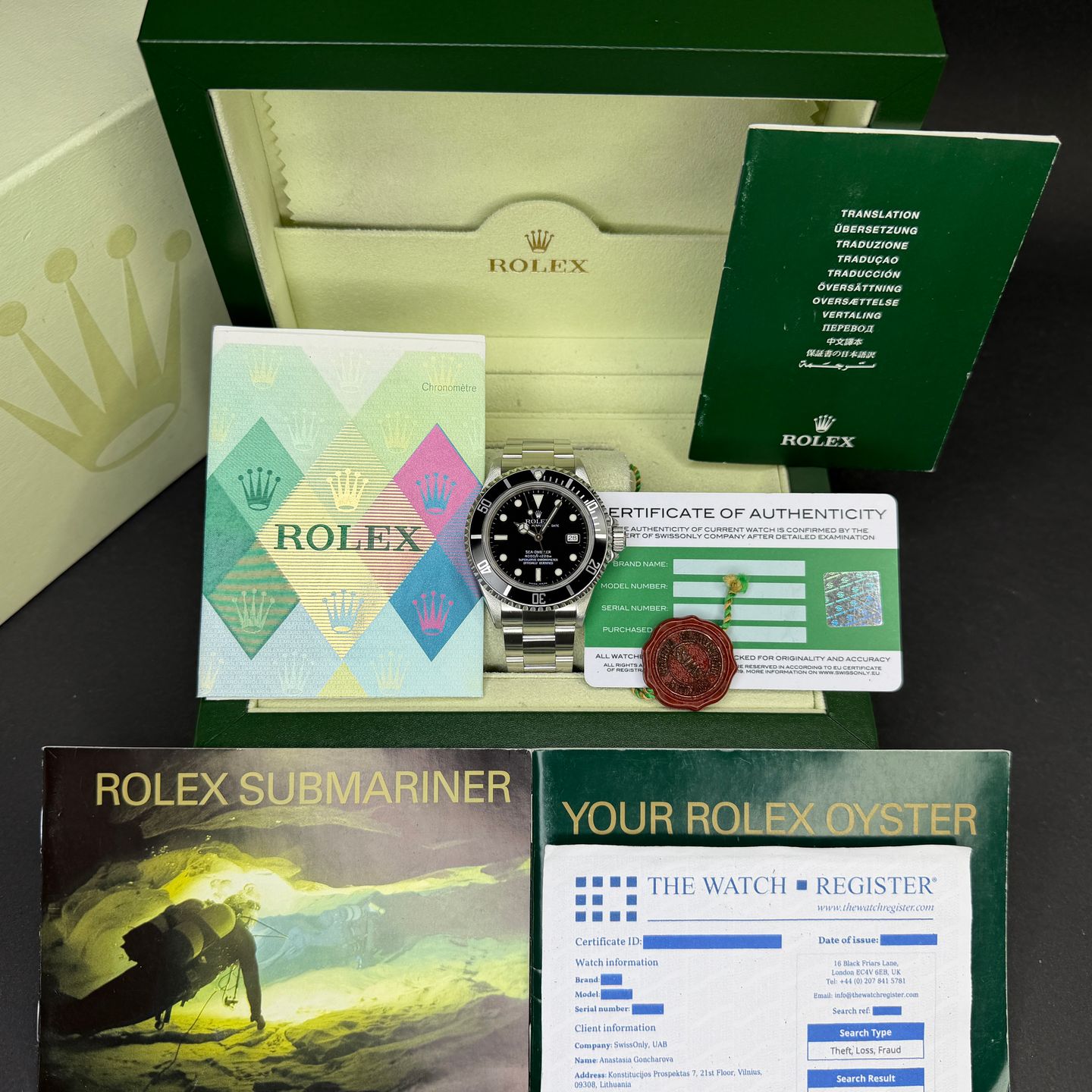 Rolex Sea-Dweller 4000 16600 (2006) - Black dial 40 mm Steel case (3/8)