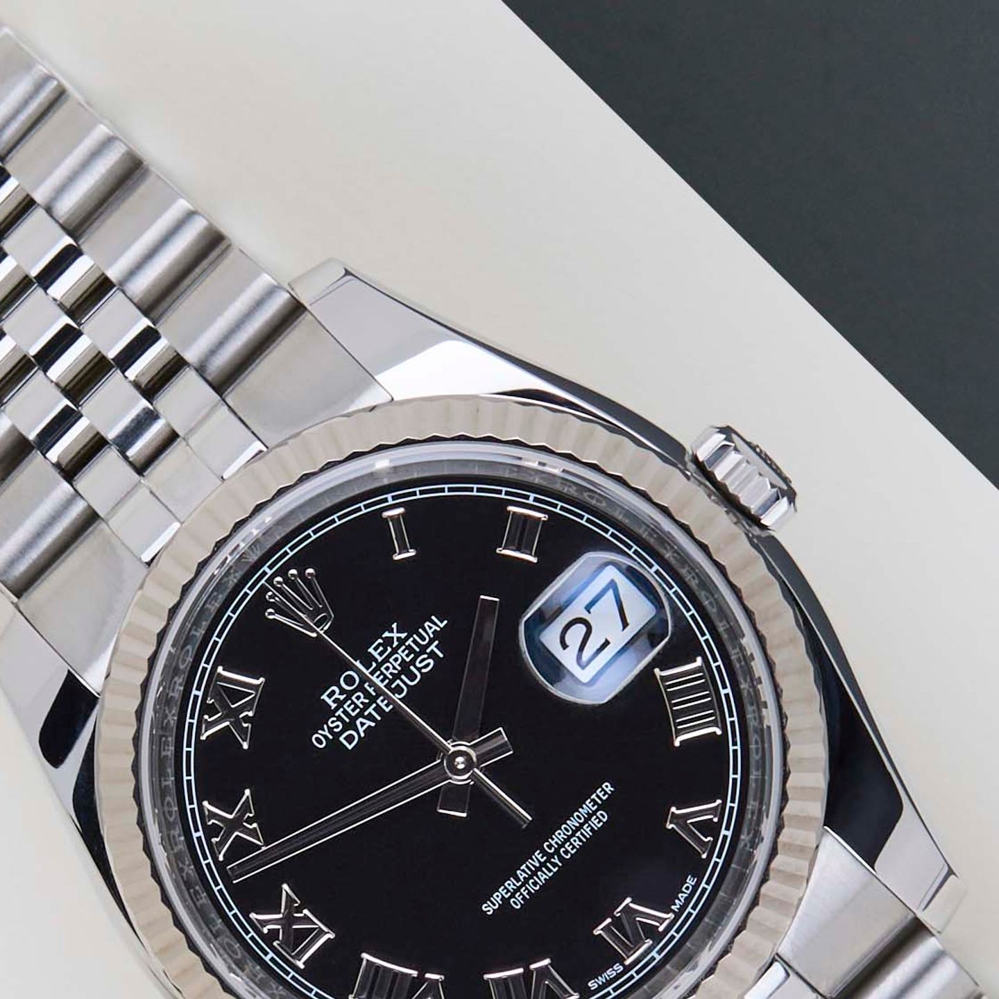 Rolex Datejust 36 116234 (2017) - Black dial 36 mm Steel case (3/8)