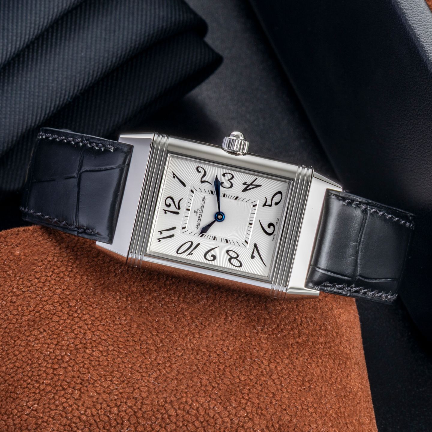 Jaeger-LeCoultre Reverso Duetto Classique Q2568402 (2015) - Black dial 23 mm Steel case (2/8)