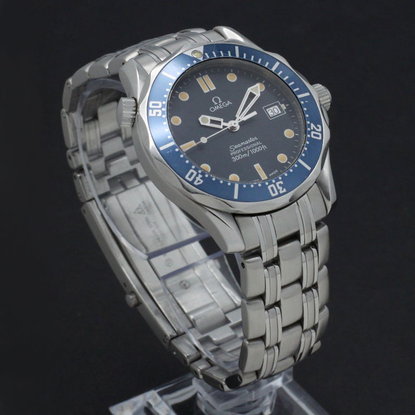 Omega Seamaster Diver 300 M 2561.80.00 (1995) - Blauw wijzerplaat 36mm Staal (6/7)