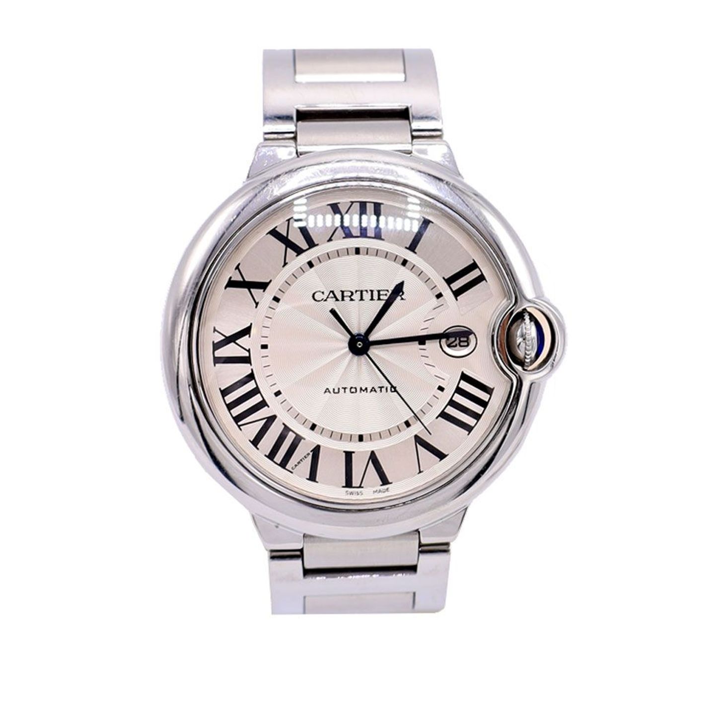 Cartier Ballon Bleu 42mm 3001 (Unknown (random serial)) - Silver dial 42 mm Steel case (1/5)