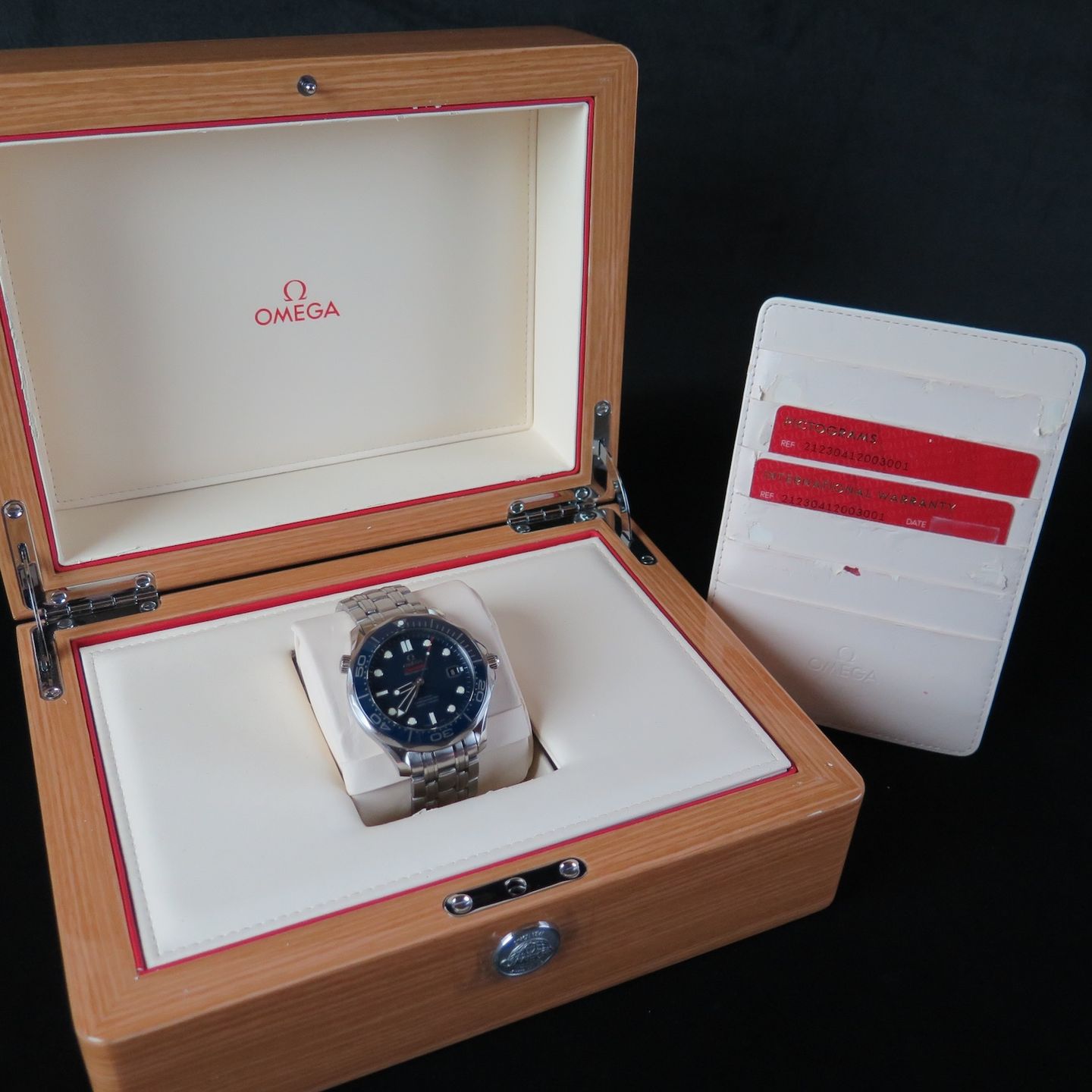 Omega Seamaster Diver 300 M 212.30.41.20.03.001 (Onbekend (willekeurig serienummer)) - Blauw wijzerplaat 41mm Staal (8/8)