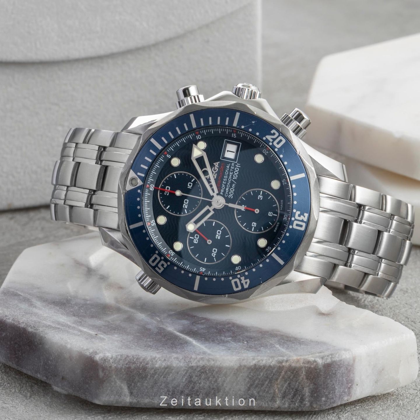 Omega Seamaster Diver 300 M 2225.80.00 (Unknown (random serial)) - Blue dial 42 mm Steel case (2/8)