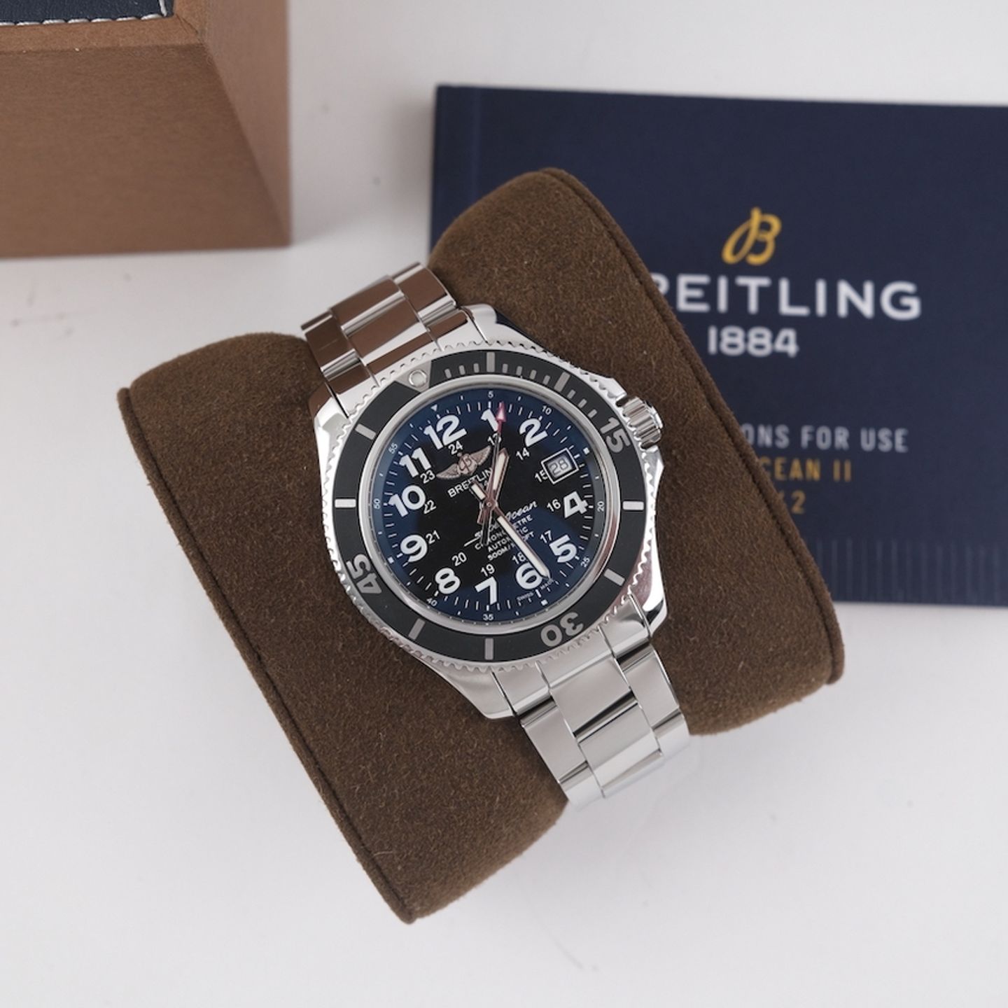 Breitling Superocean II 42 A17365D1/C915-148S (2019) - Blauw wijzerplaat 42mm Staal (2/8)