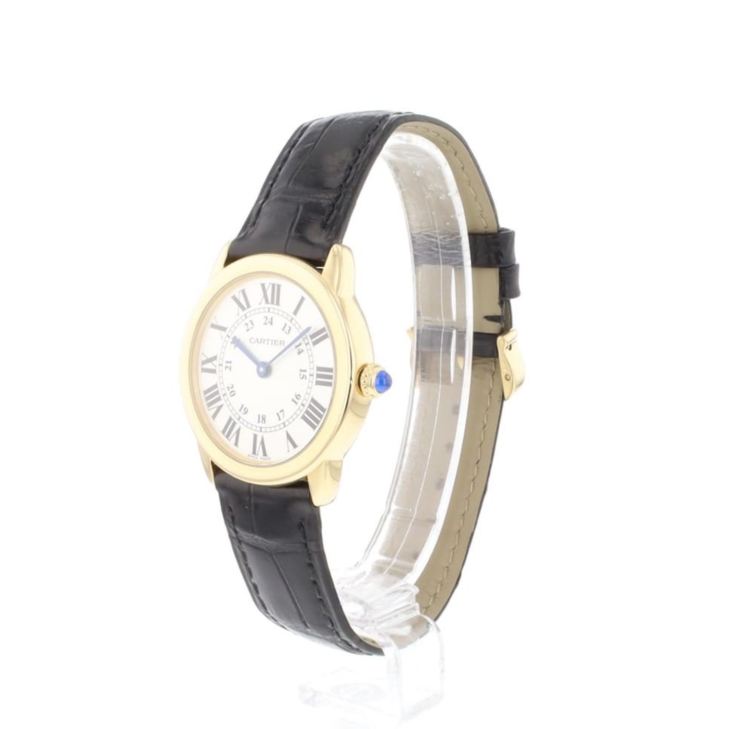 Cartier Ronde Solo de Cartier 2987 (Unknown (random serial)) - White dial 29 mm Yellow Gold case (2/4)