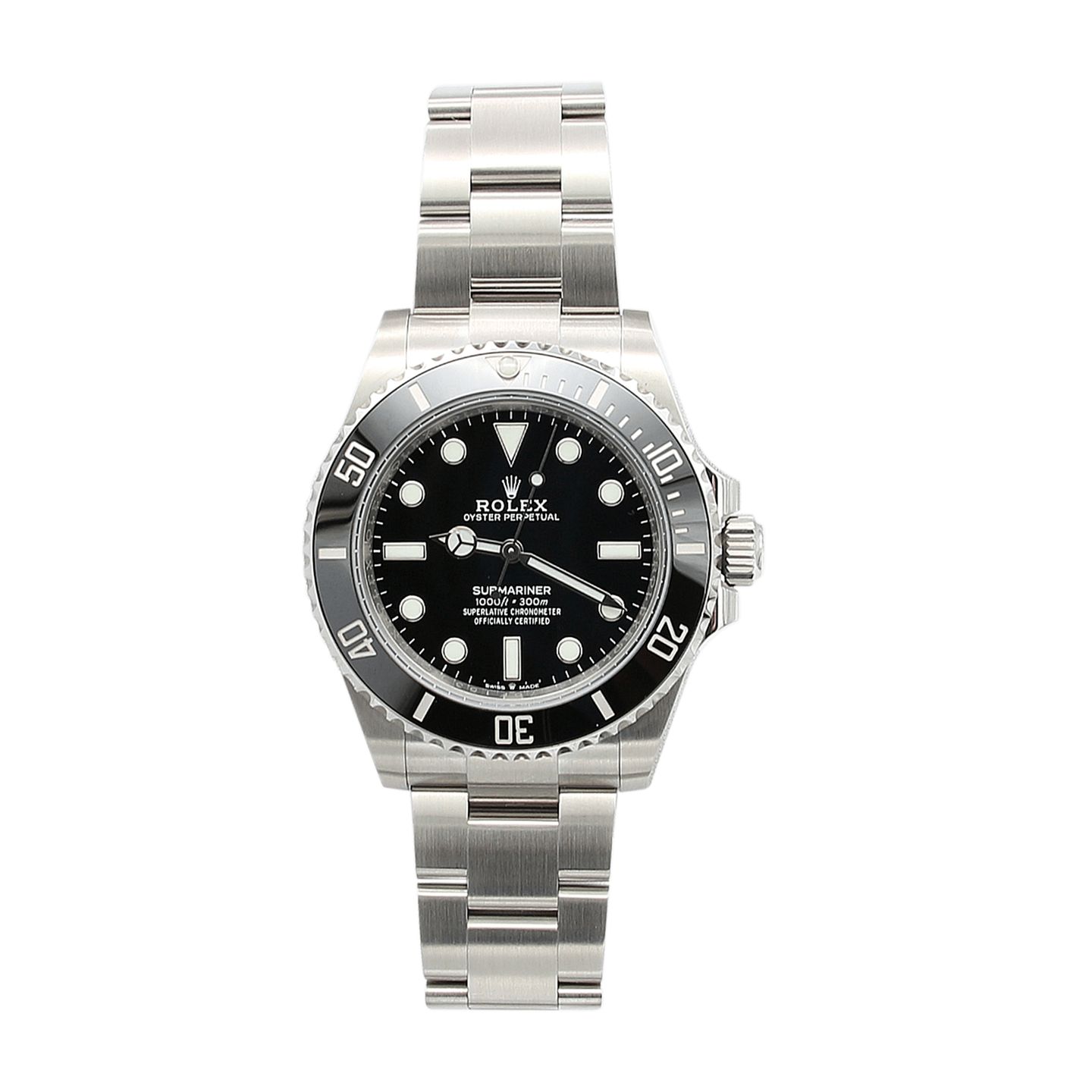 Rolex Submariner No Date 124060 (Onbekend (willekeurig serienummer)) - Zwart wijzerplaat 41mm Staal (1/8)