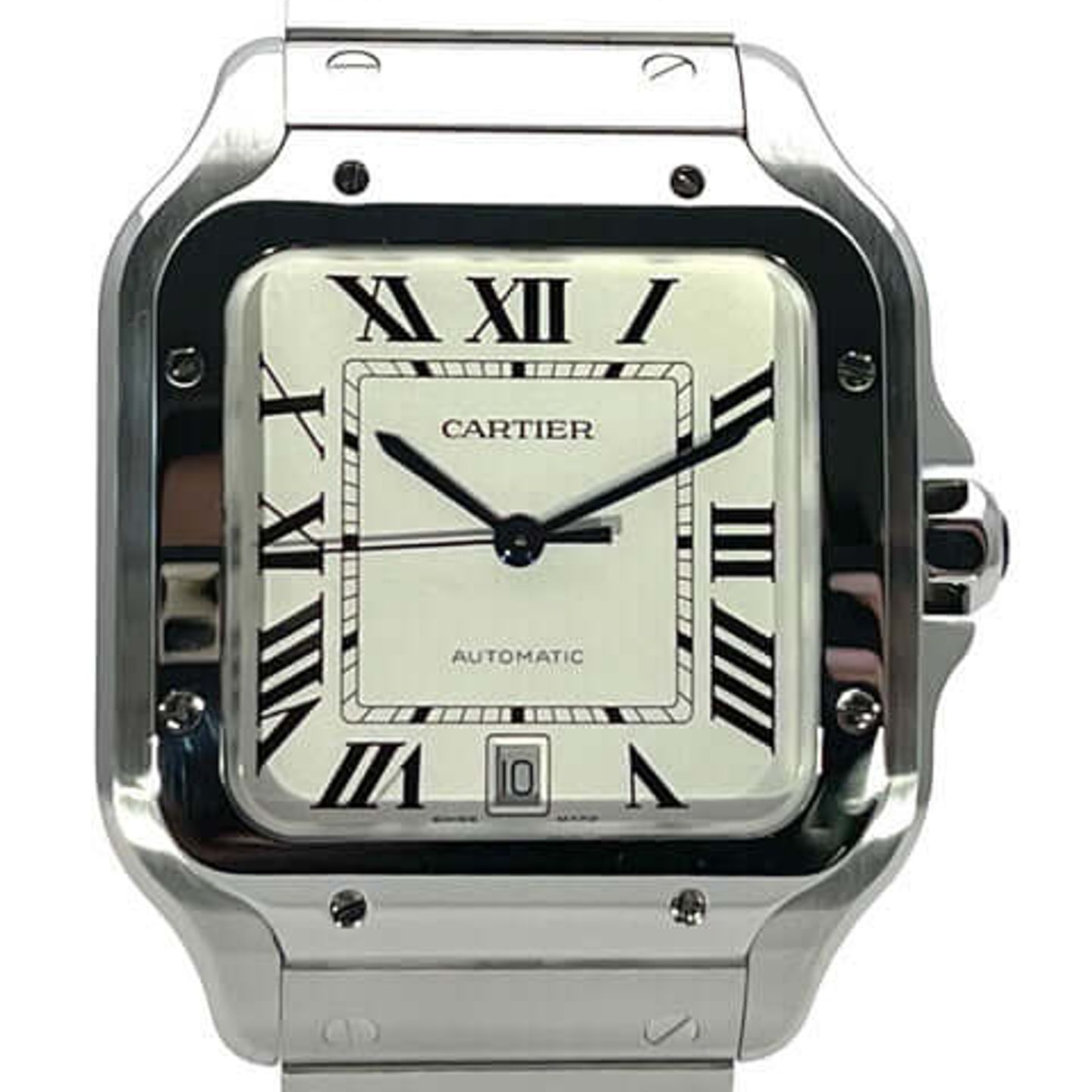 Cartier Santos WSSA0018 (2024) - Silver dial 40 mm Steel case (1/8)